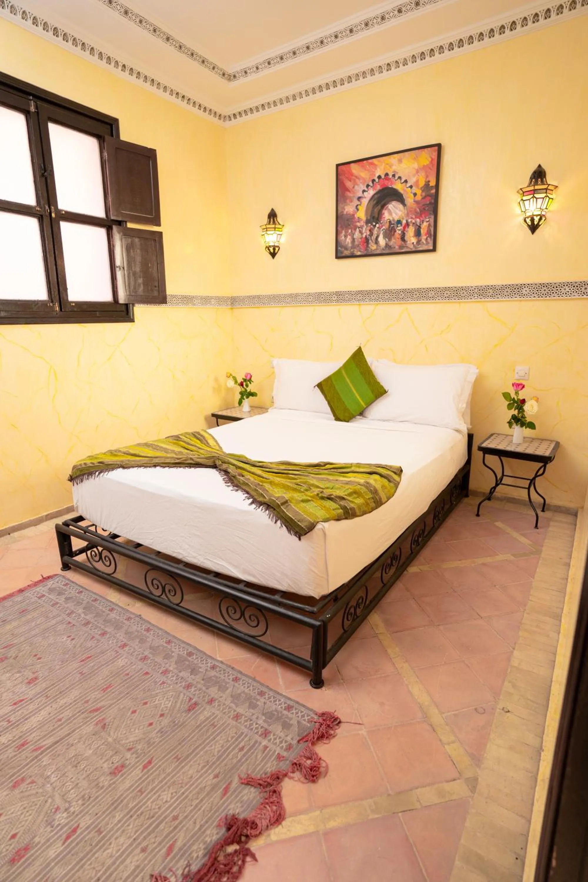 Bed in Riad Atlas Toyours