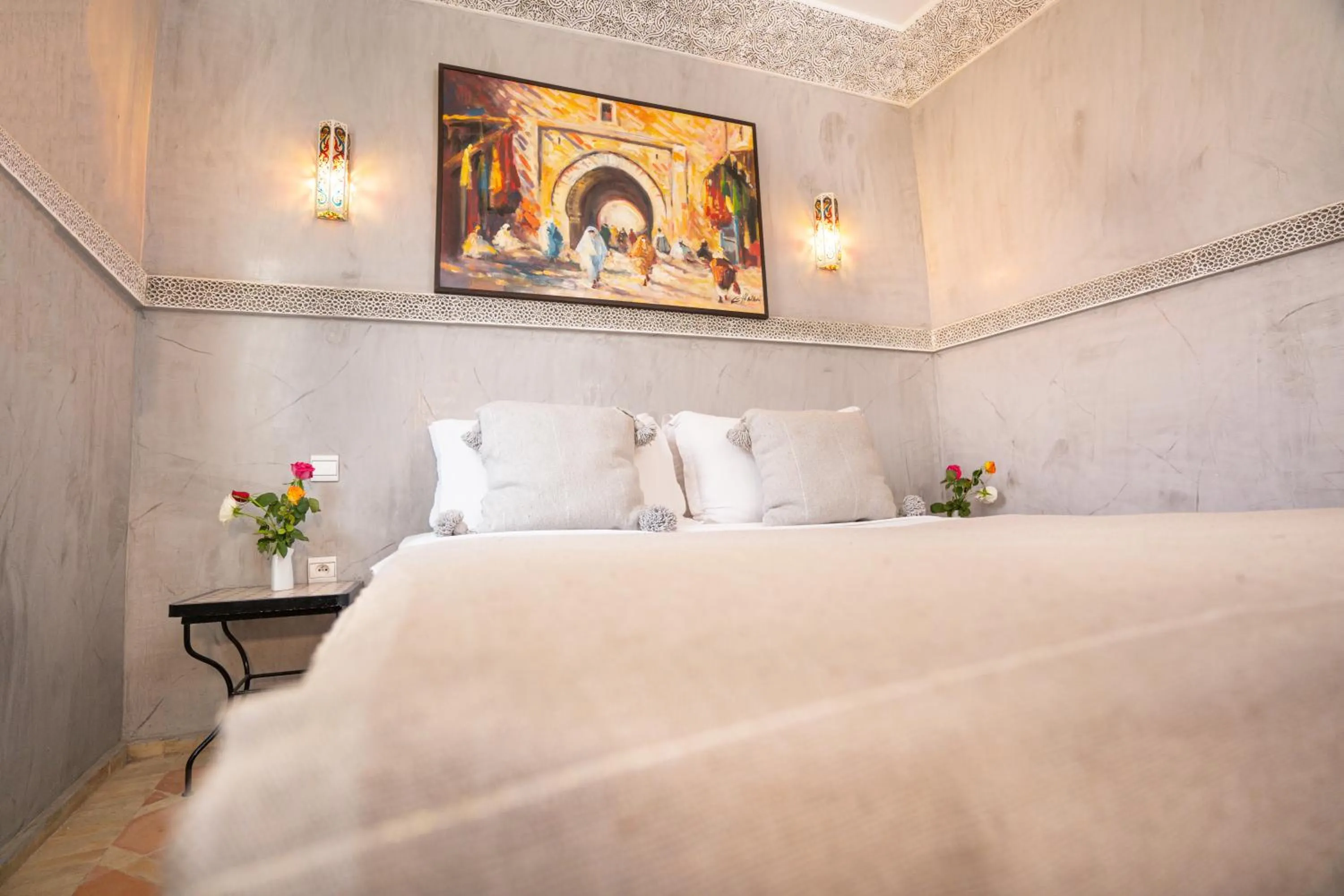 Bed in Riad Atlas Toyours