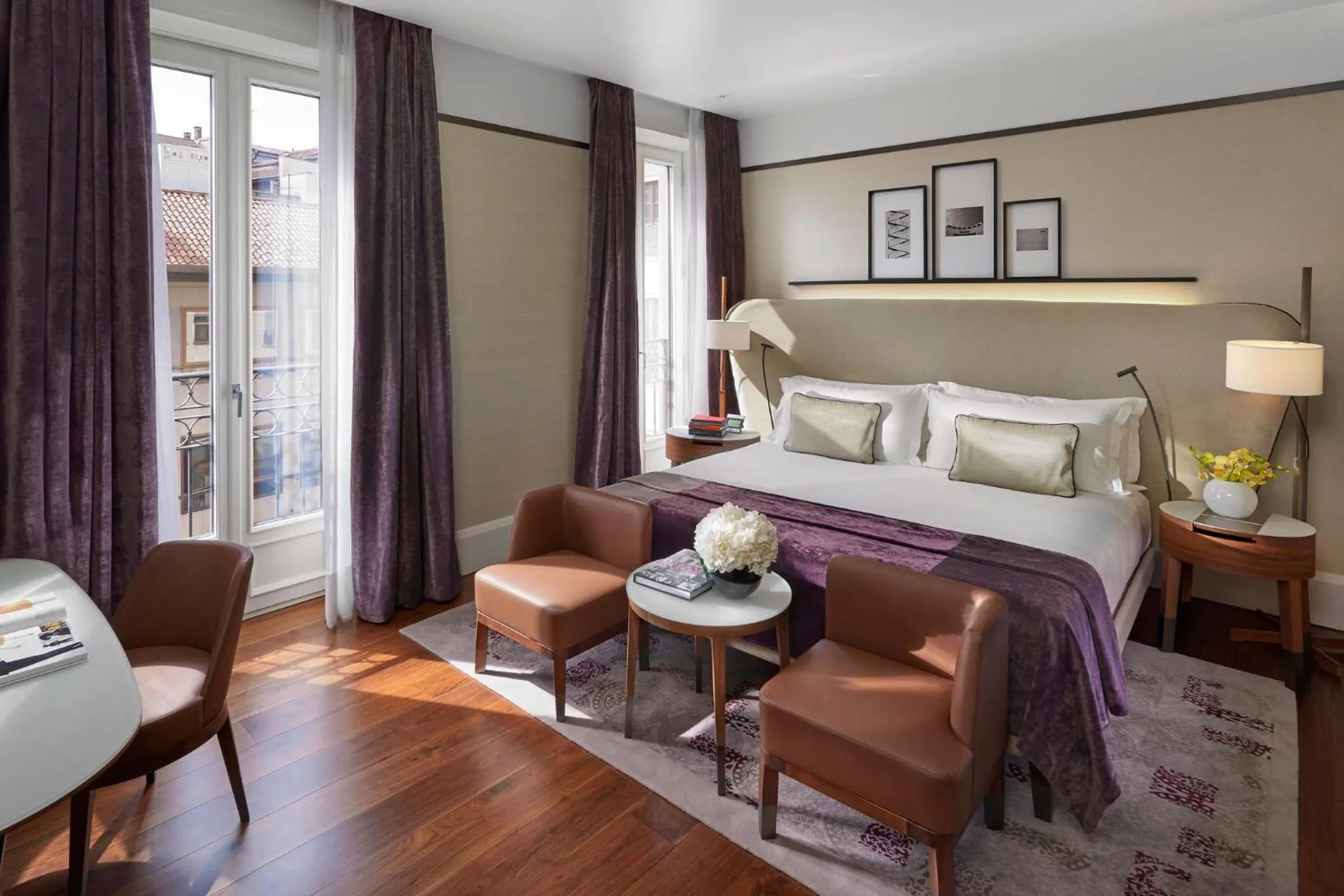 Bedroom, Bed in Mandarin Oriental, Milan