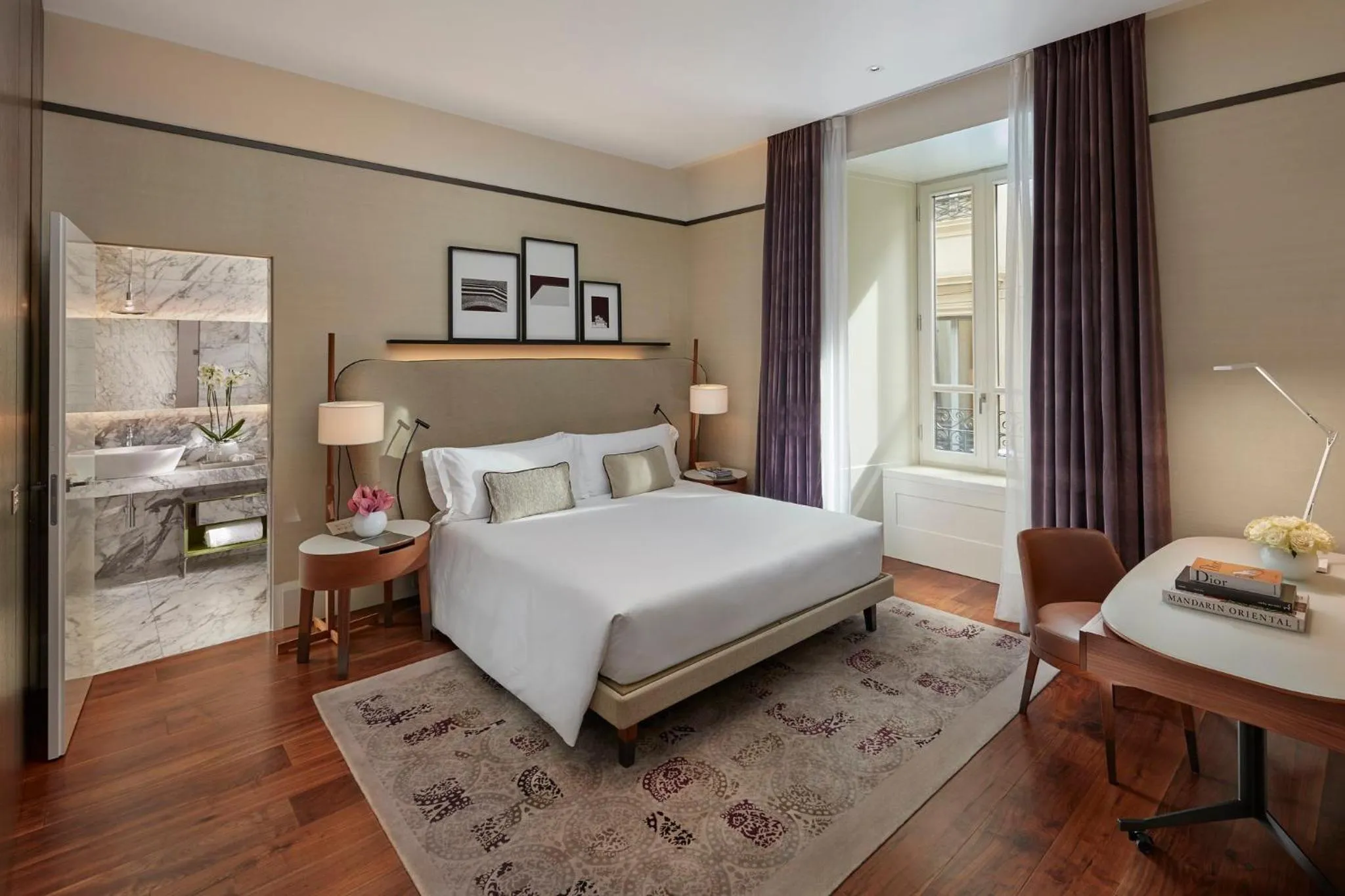 Photo of the whole room, Bed in Mandarin Oriental, Milan