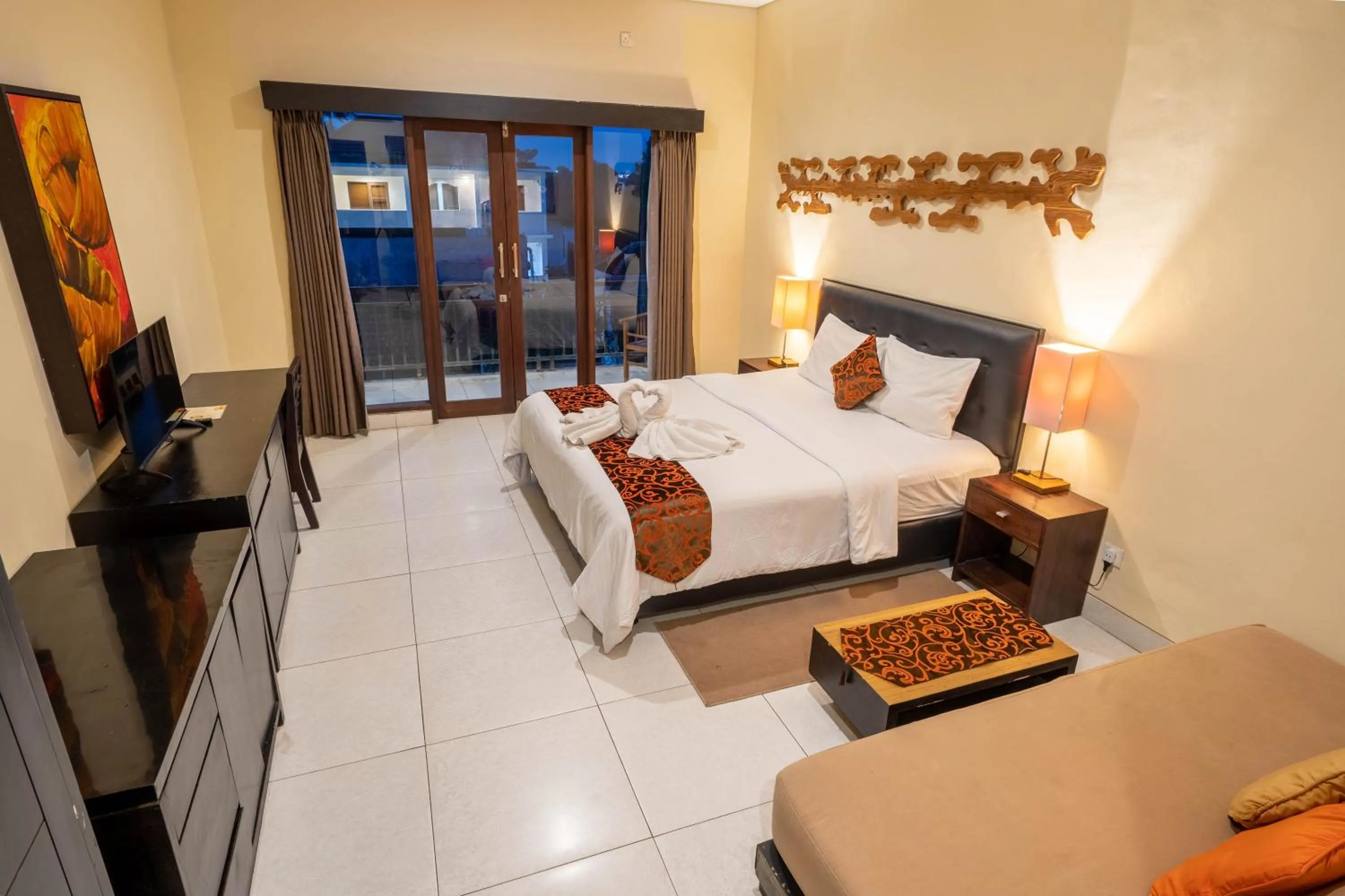 Balcony/Terrace, Bed in The Mupu Seminyak