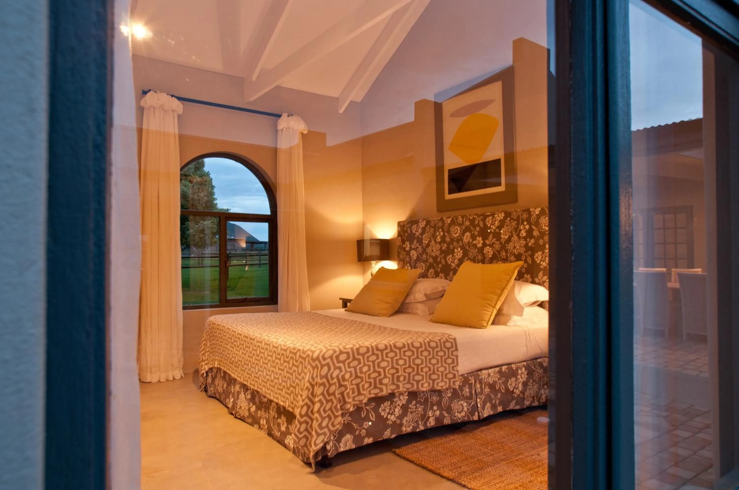 Bed in Kay and Monty Vineyard View