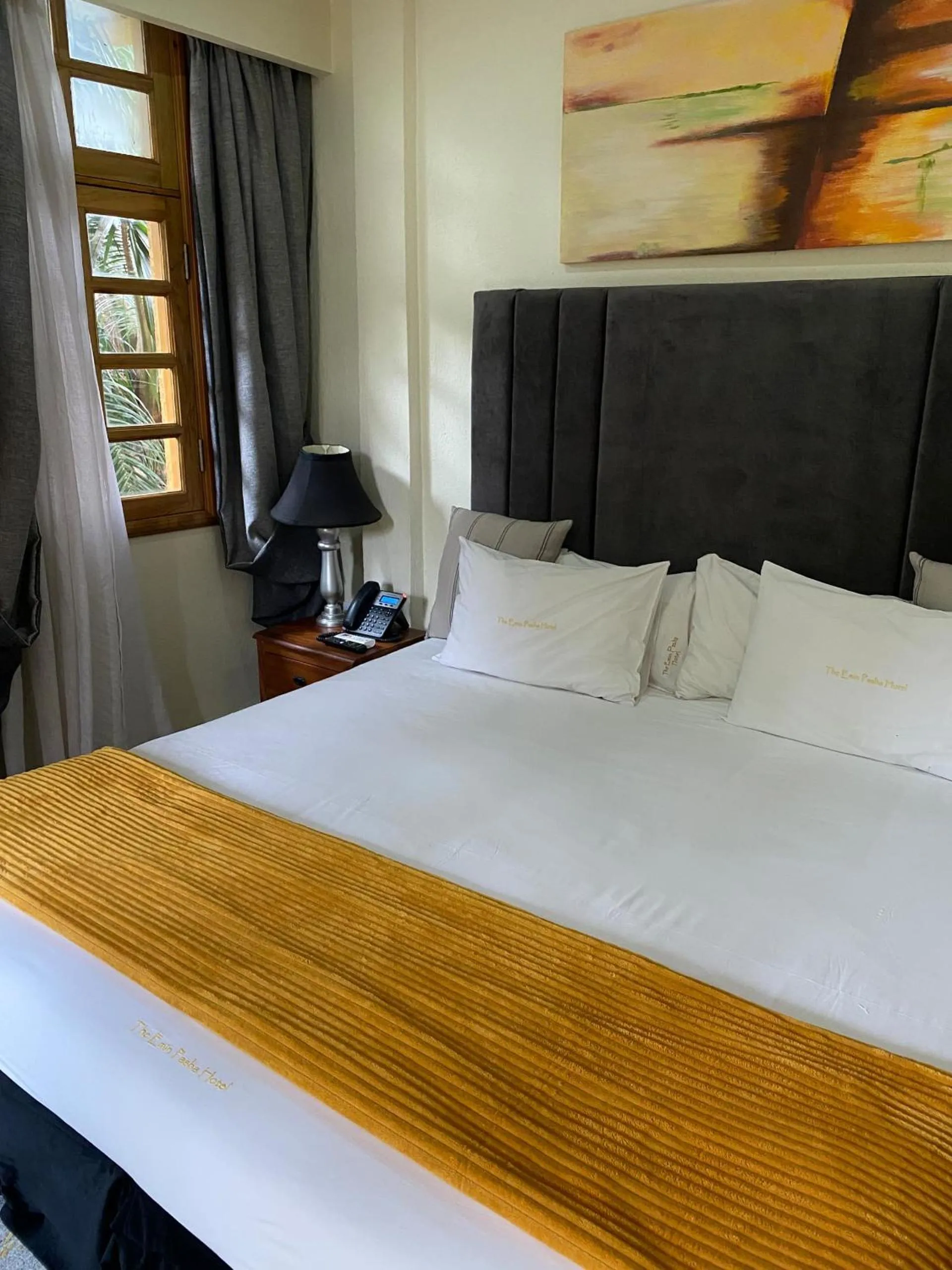 Bed in The Emin Pasha Hotel & Spa Kampala