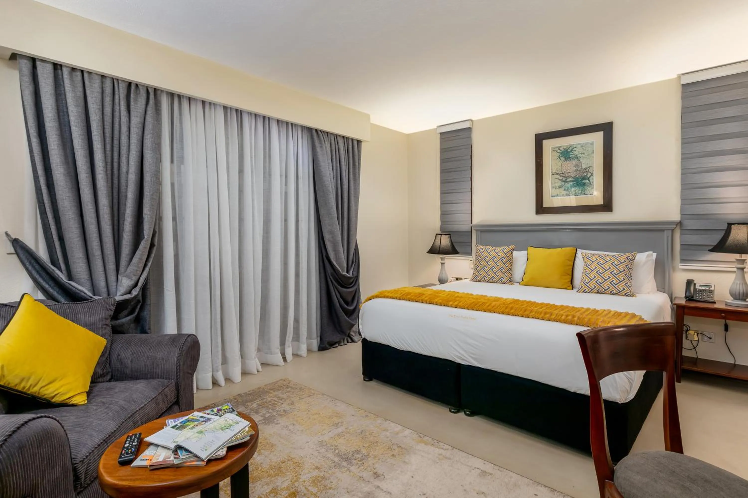 Bed in The Emin Pasha Hotel & Spa Kampala