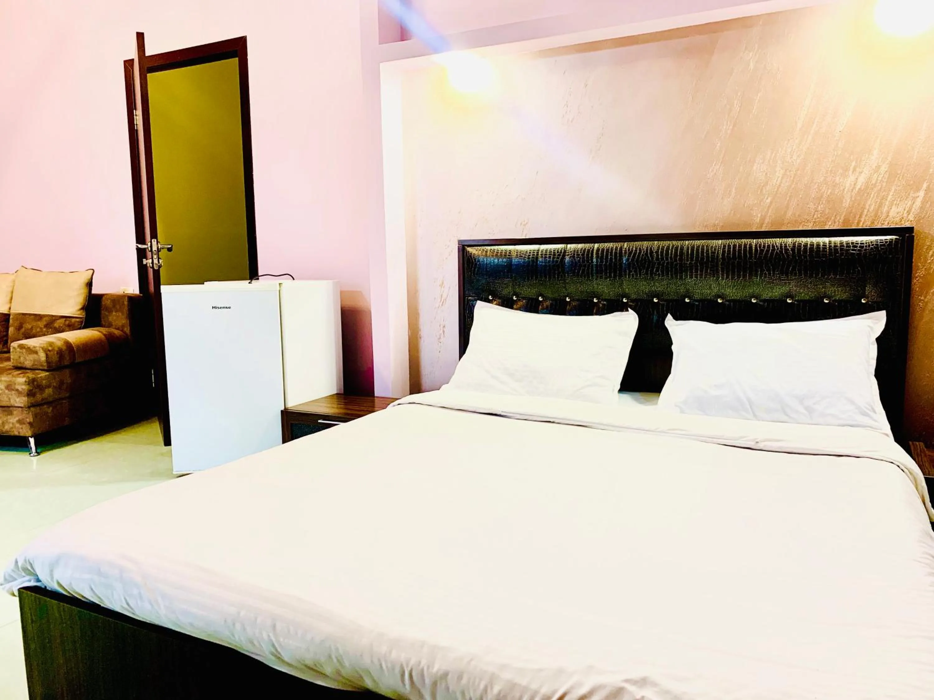 Bed in Art Hotel Yerevan