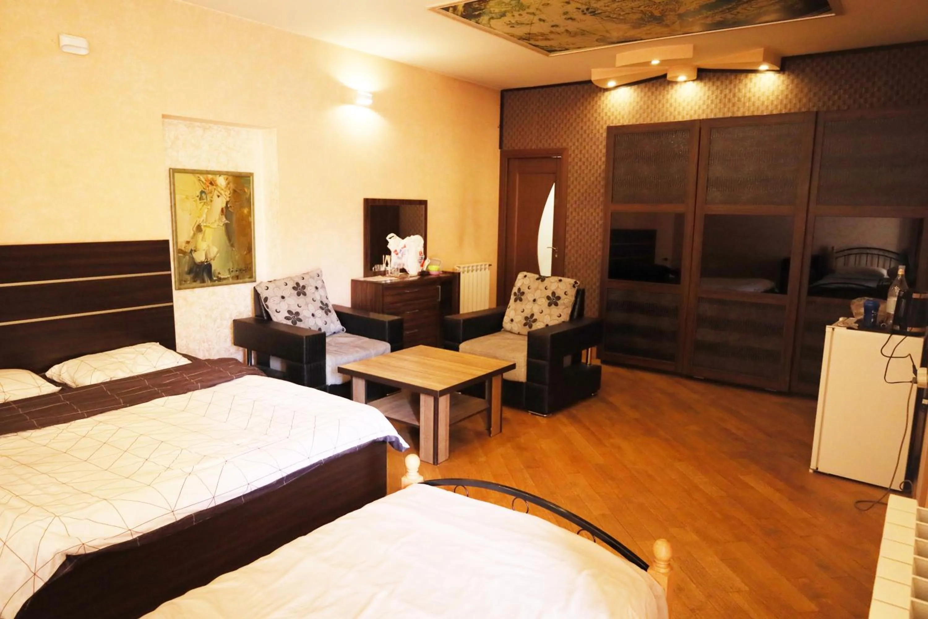 Bed in Art Hotel Yerevan