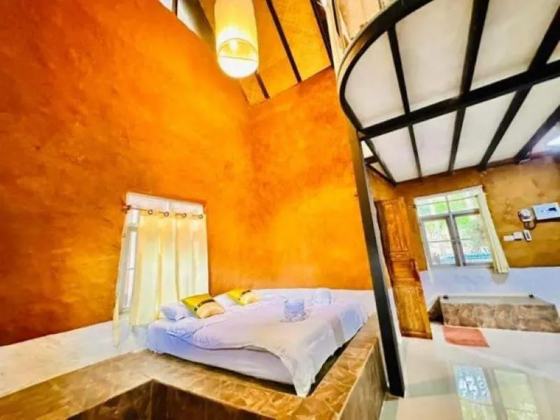 Bed in Hern Lhin Natural Resort