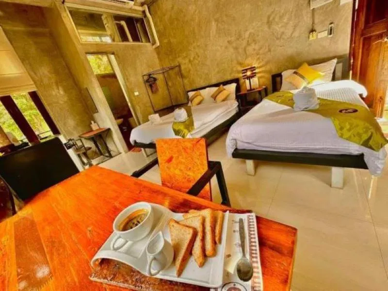 Bed in Hern Lhin Natural Resort