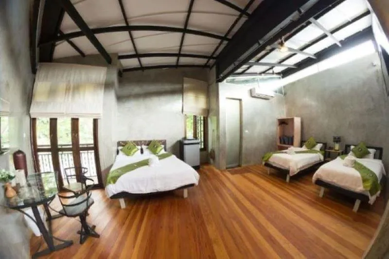 Bed in Hern Lhin Natural Resort