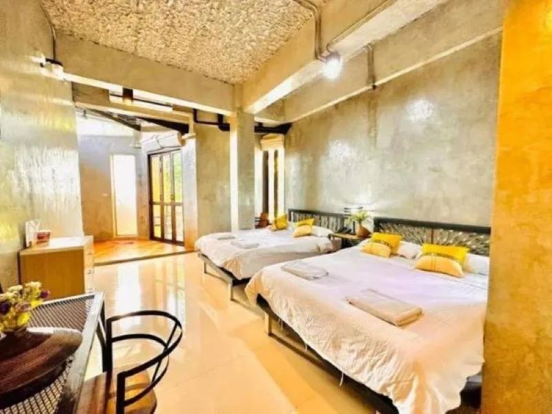 Bed in Hern Lhin Natural Resort