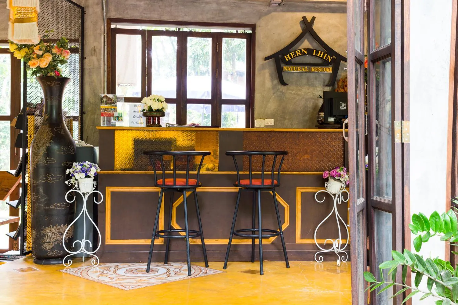 Lobby or reception in Hern Lhin Natural Resort