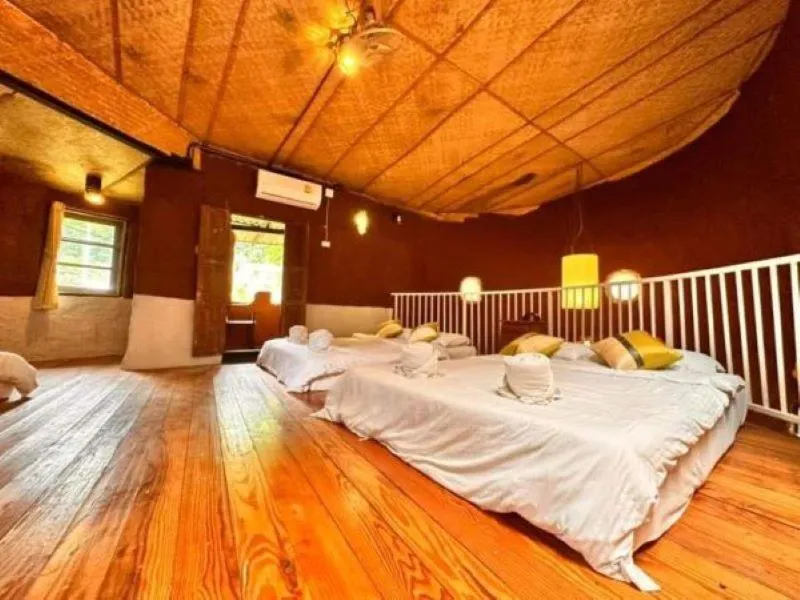 Bed in Hern Lhin Natural Resort