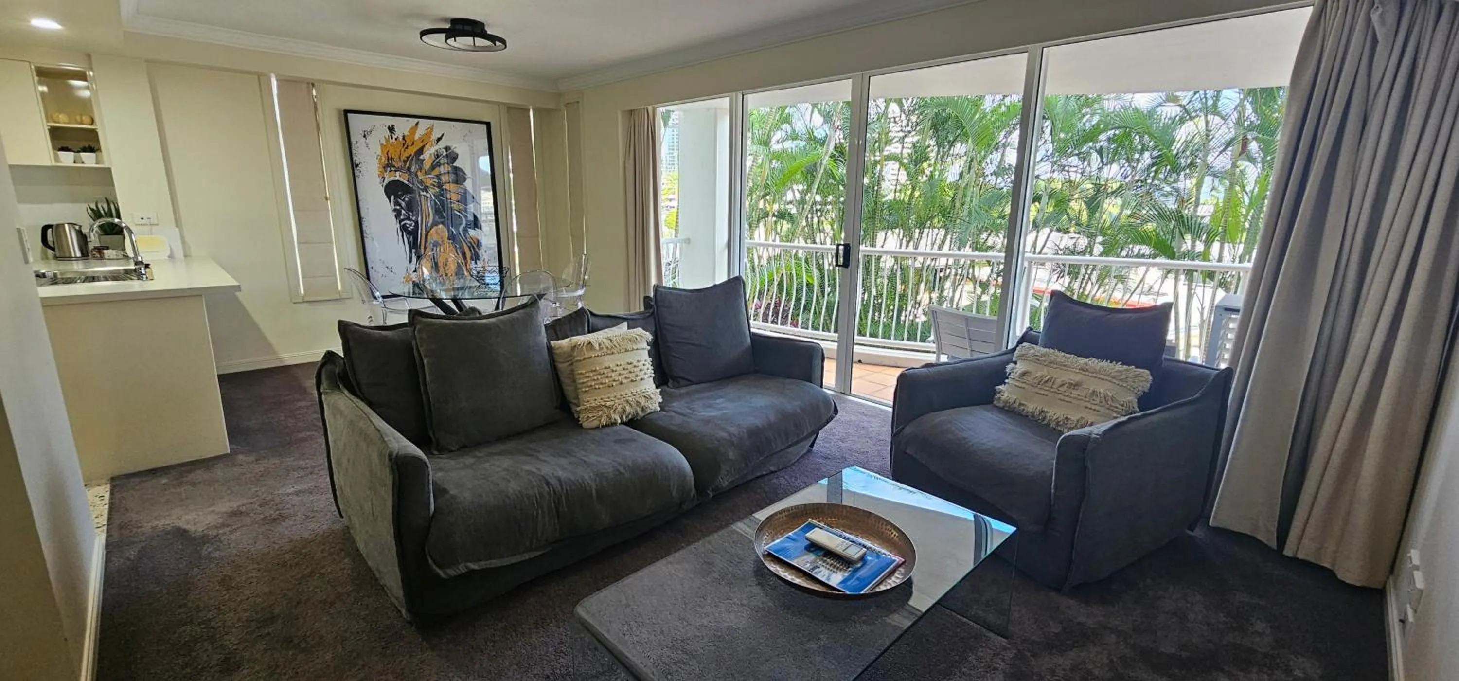 Living room in Broadbeach Holiday Apartments