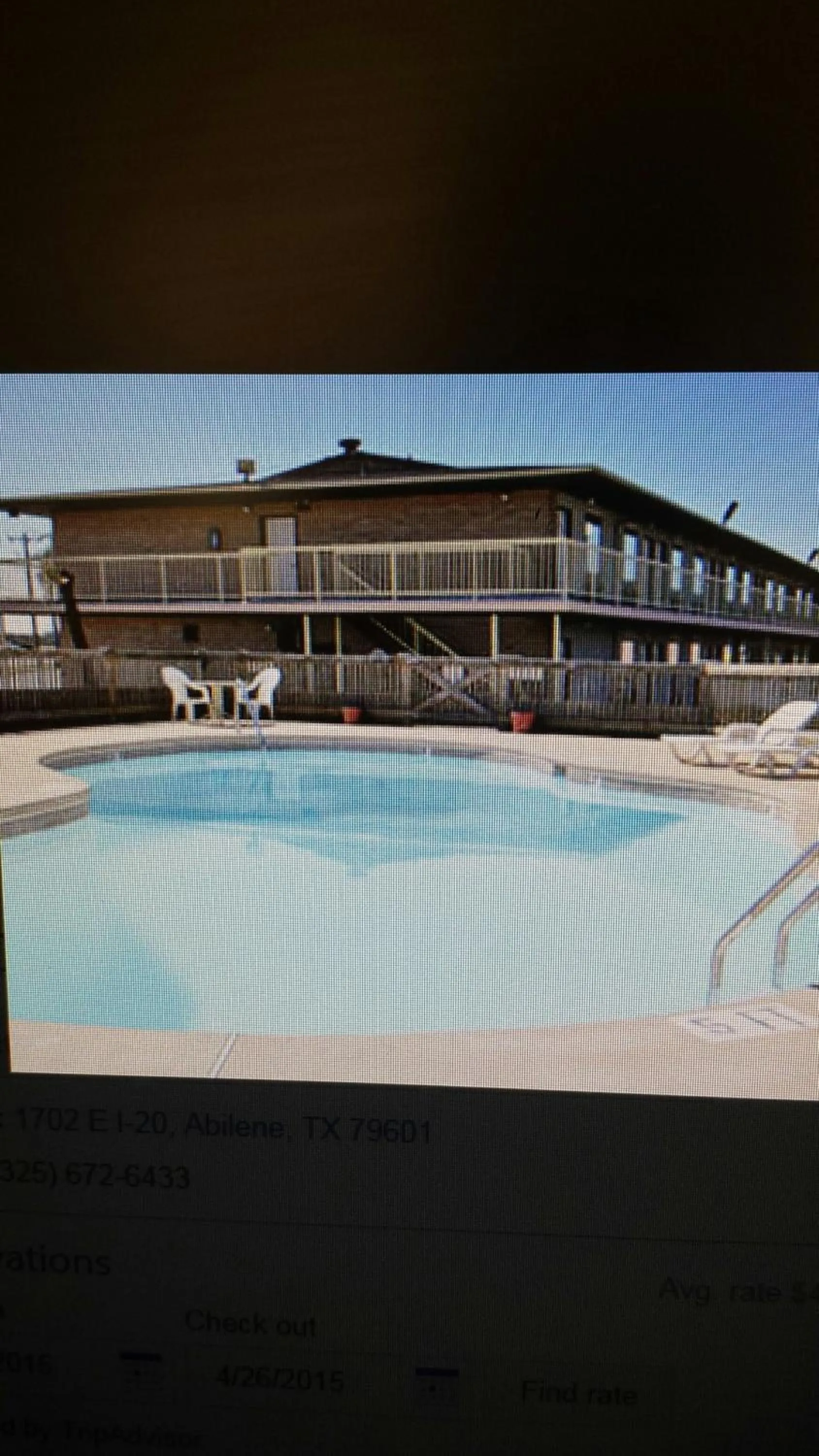 Swimming pool in Motel 6 Abilene, TX - East