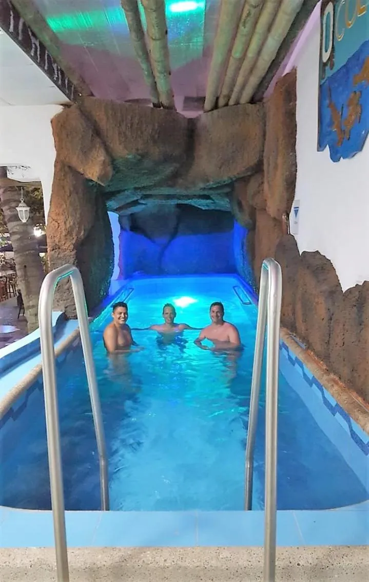 Pool view in Hotel Coloma Galapagos