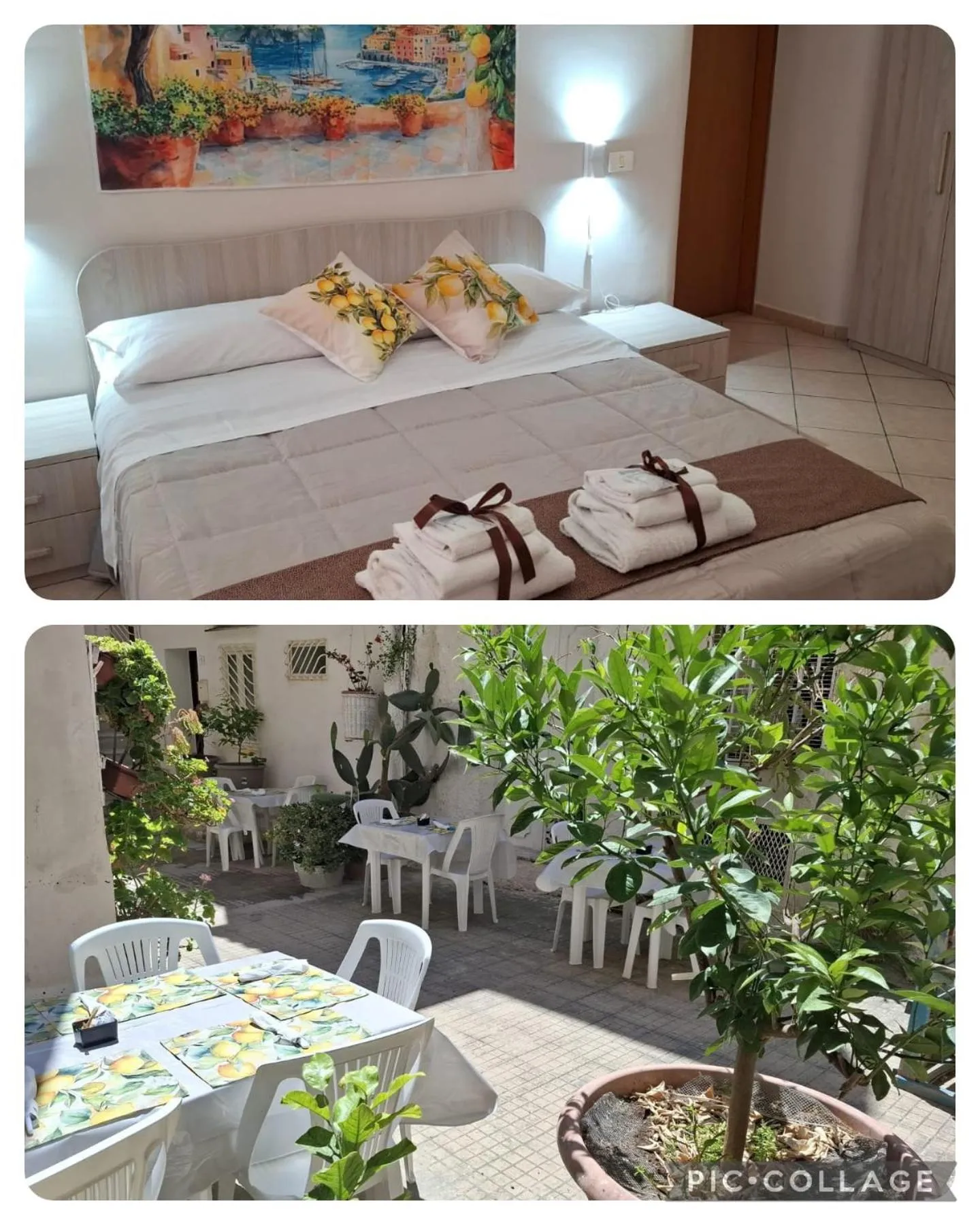 Bedroom in Le Lumìe "Bed, Breakfast end Kitchen in the Room"