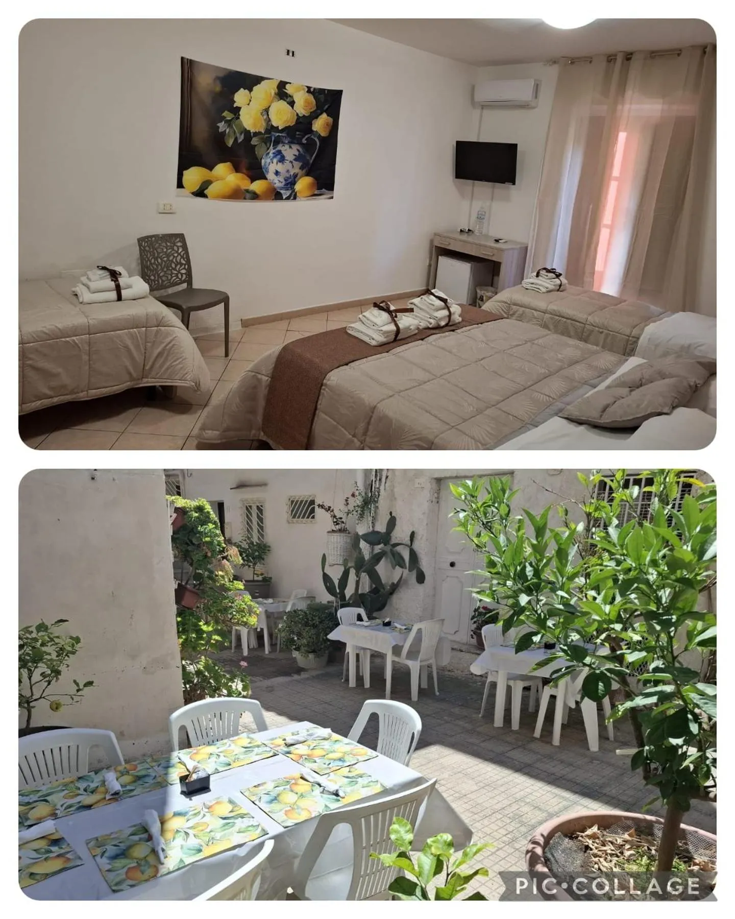 Bedroom in Le Lumìe "Bed, Breakfast end Kitchen in the Room"