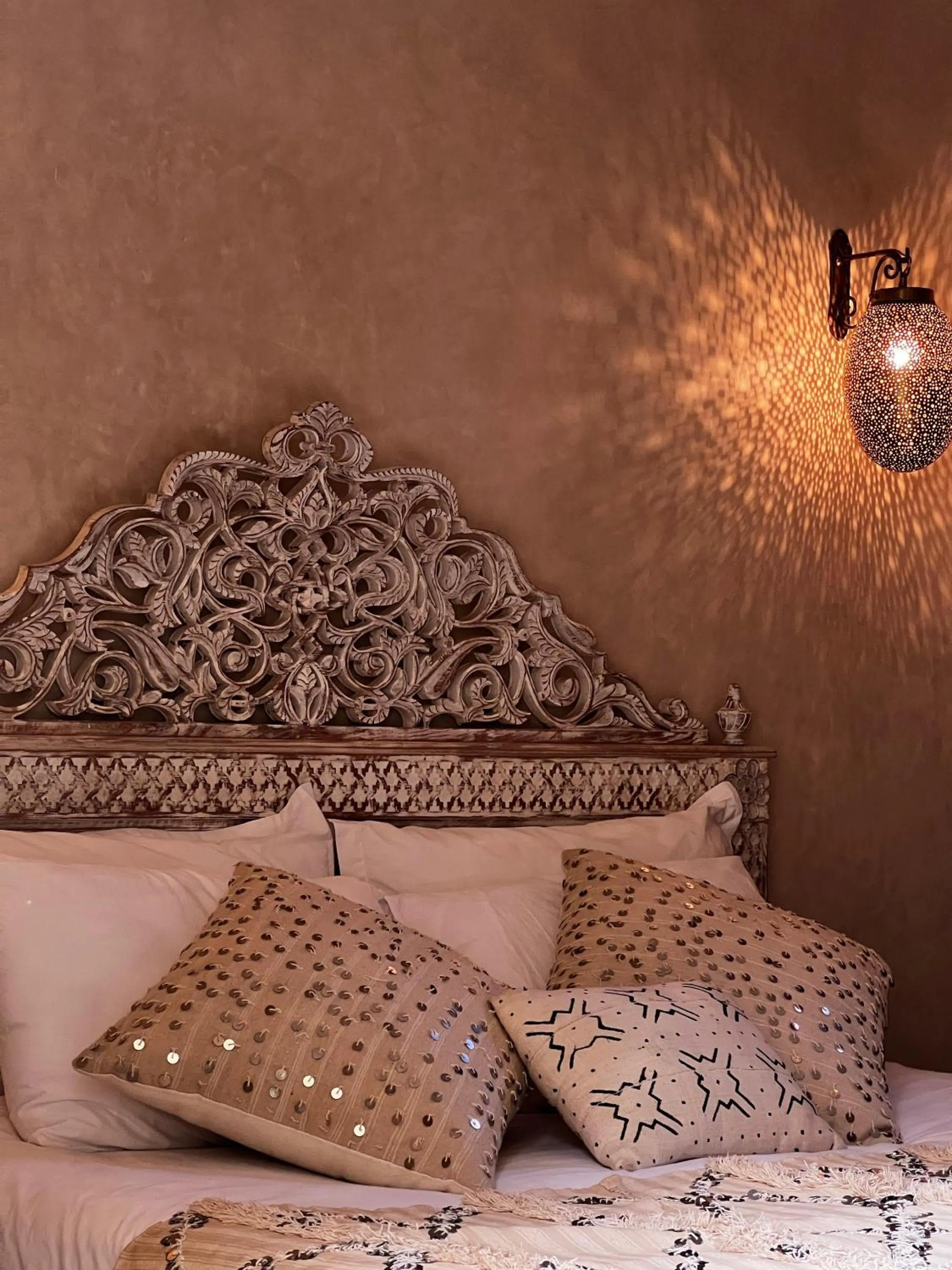 Bedroom, Bed in Riad with 3 Swimming Pools