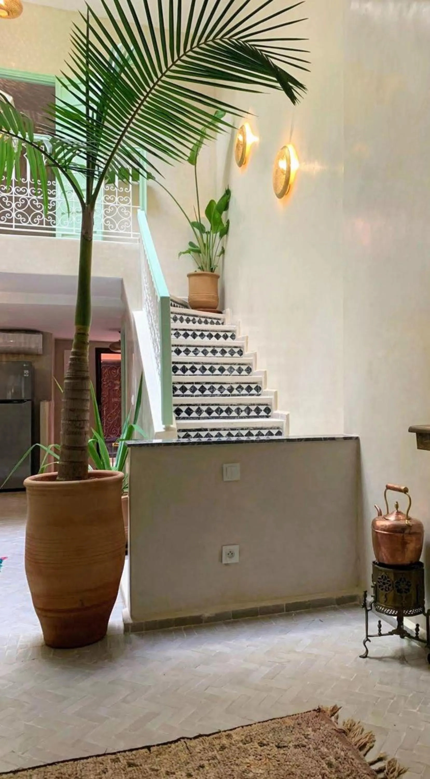 Patio in Riad with 3 Swimming Pools