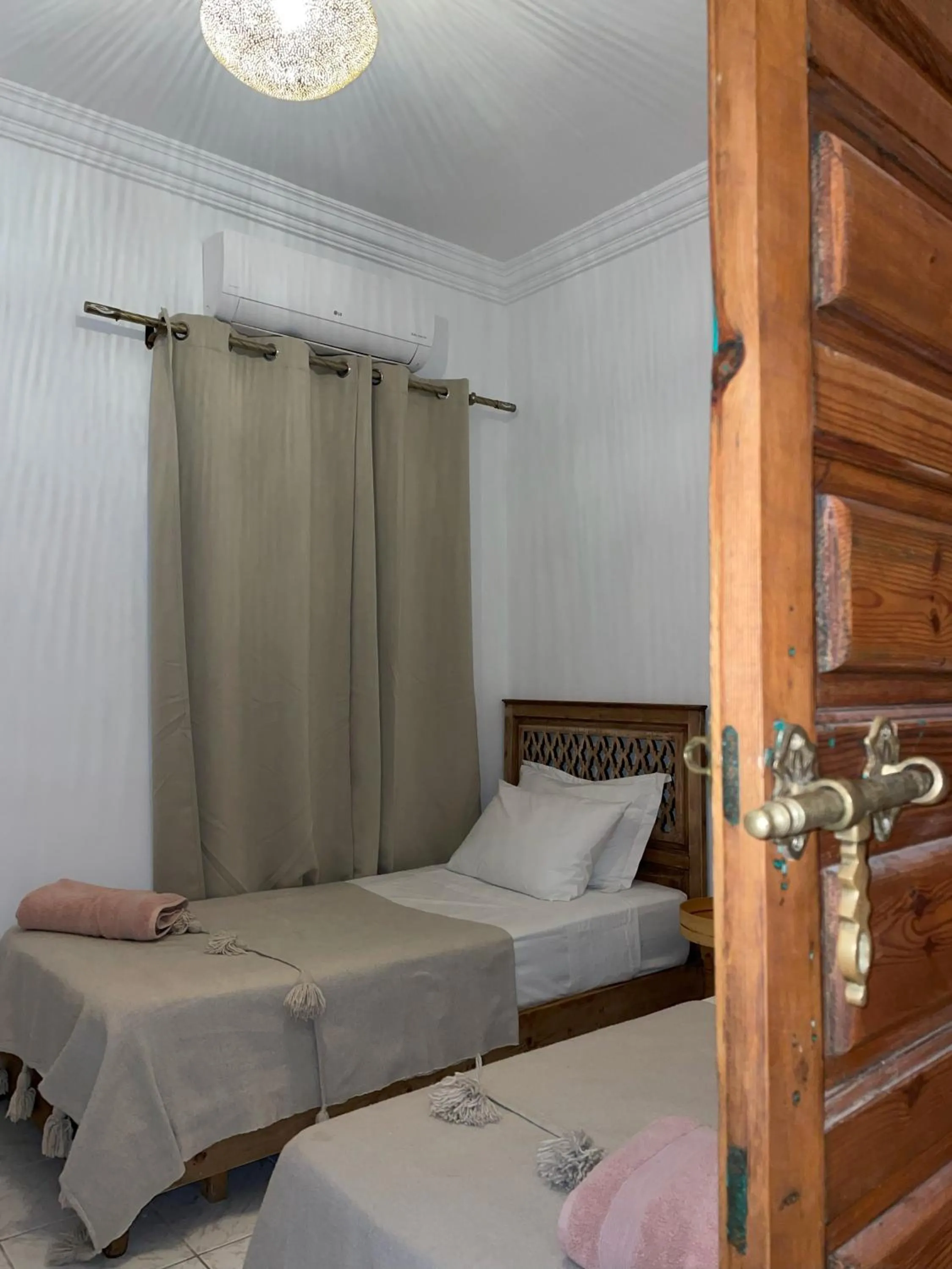 Bedroom, Bed in Riad with 3 Swimming Pools