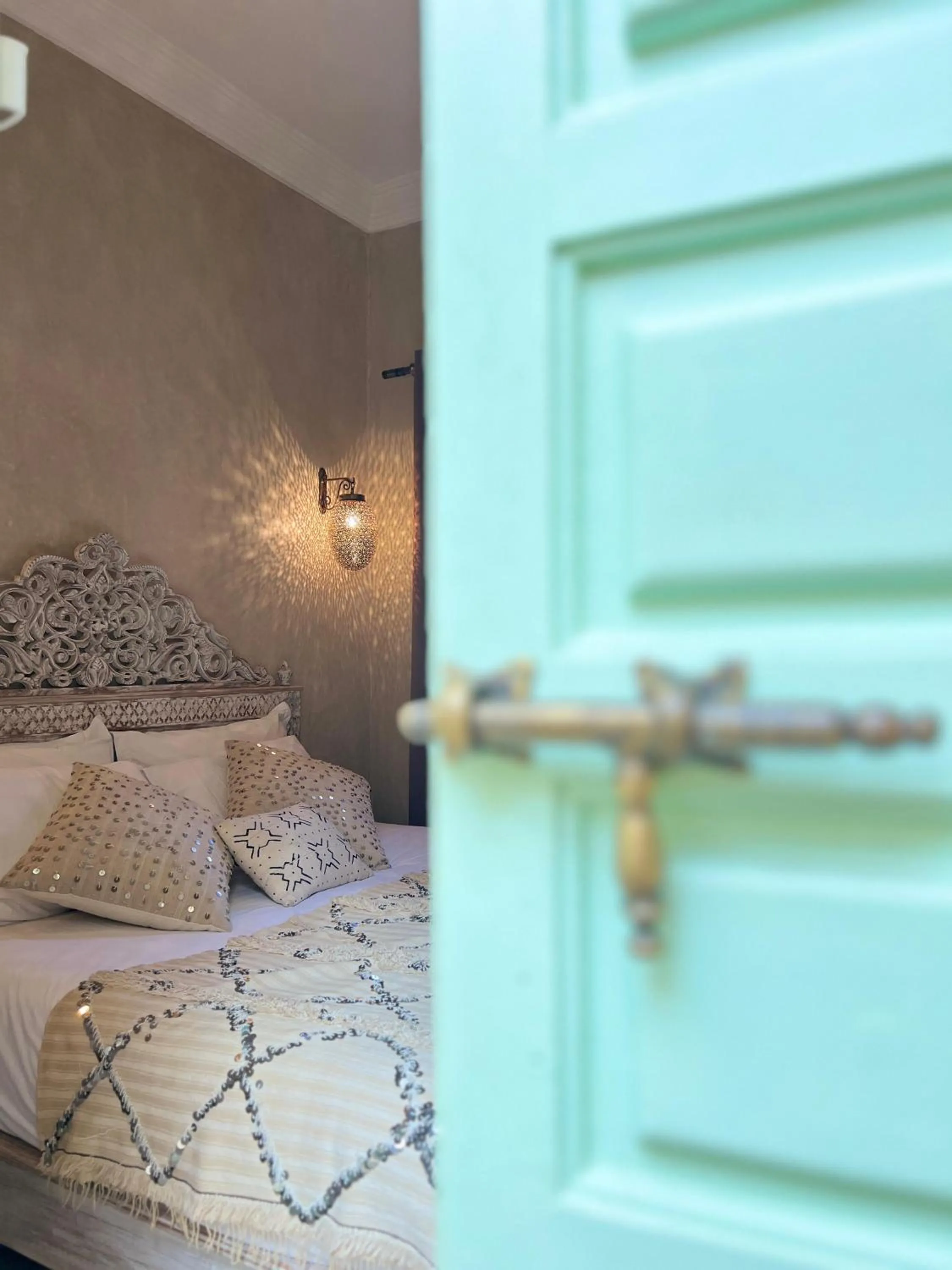 Bedroom, Bed in Riad with 3 Swimming Pools