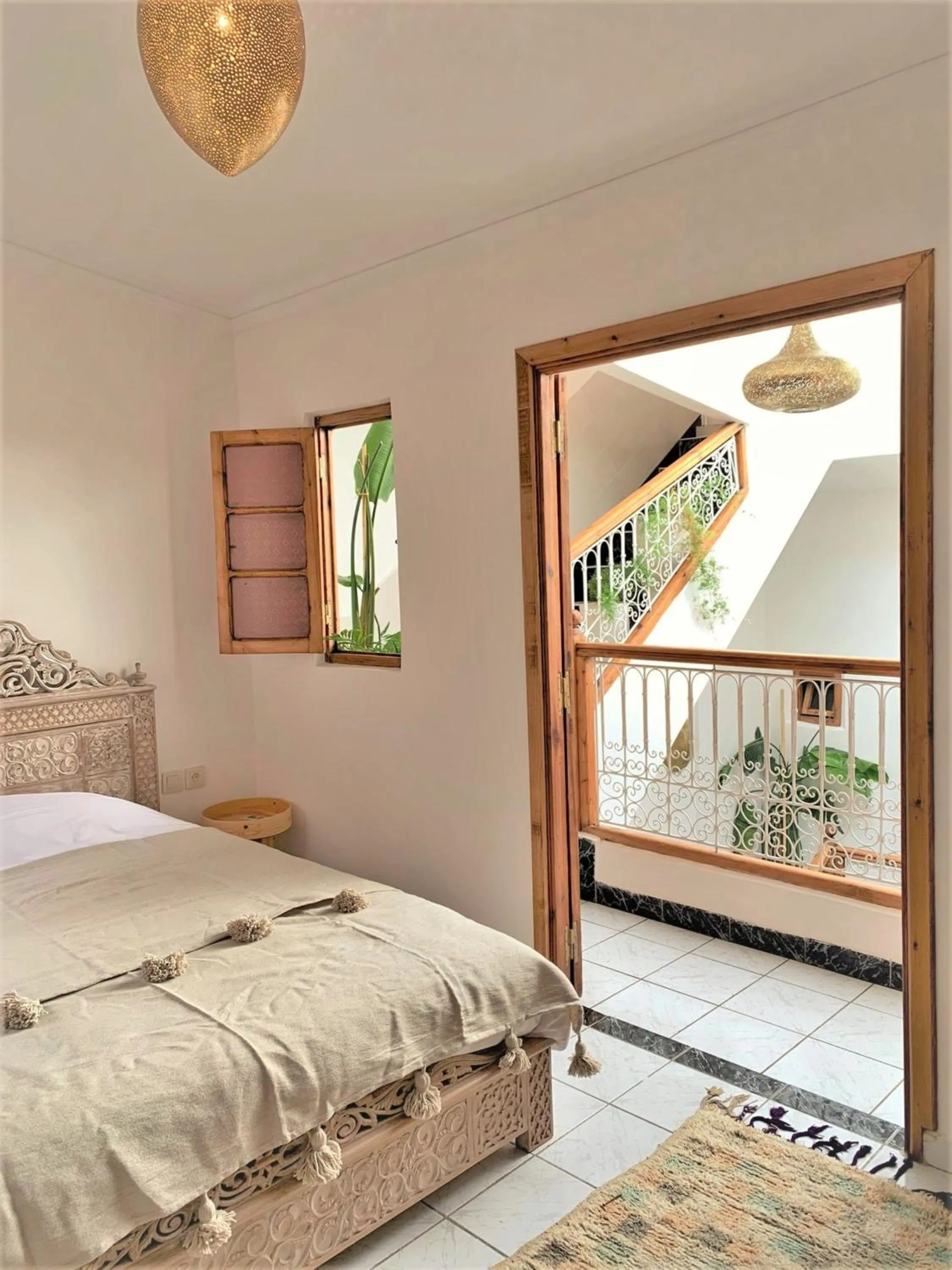Bedroom, Bed in Riad with 3 Swimming Pools