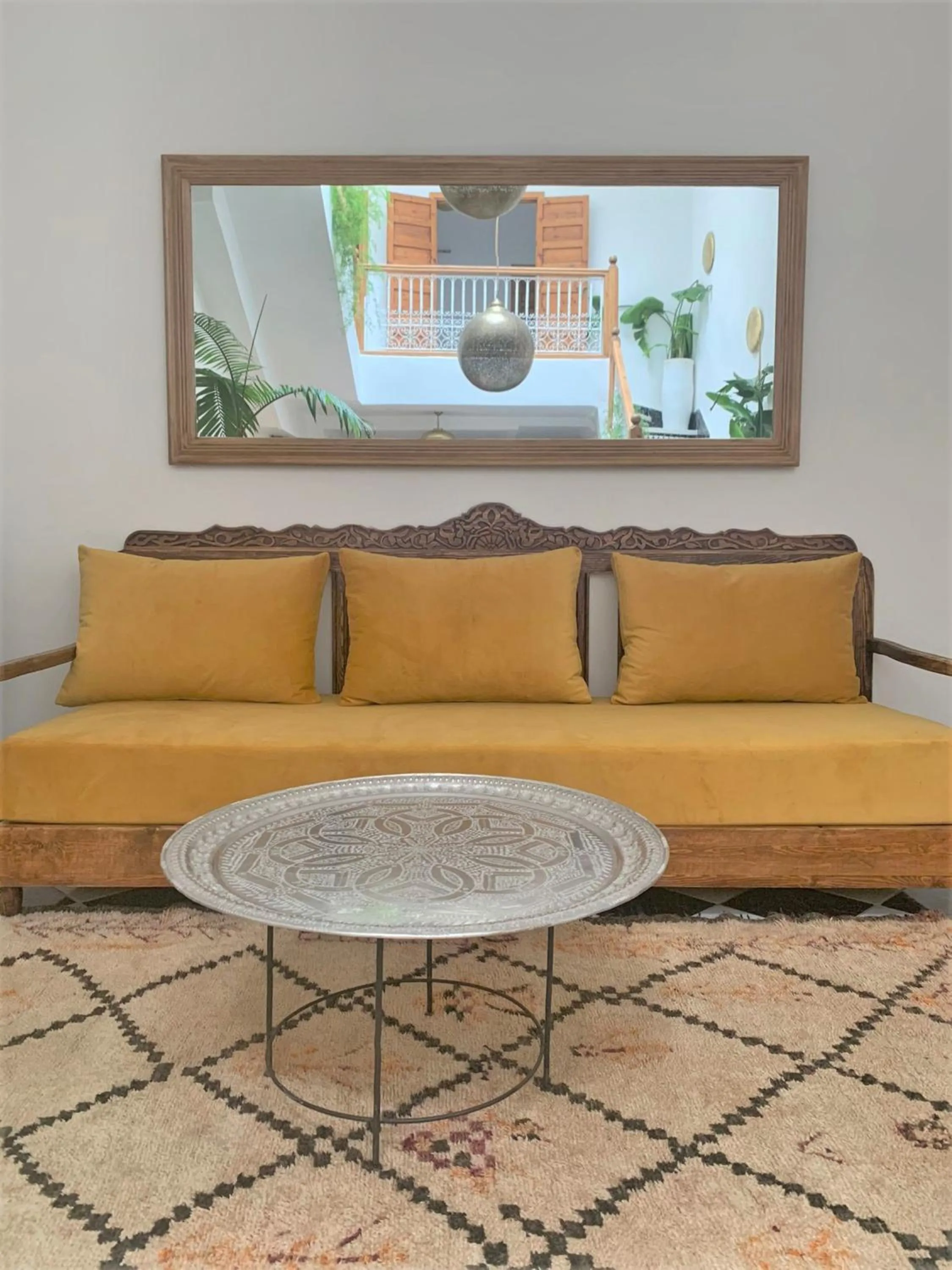 Seating area in Riad with 3 Swimming Pools