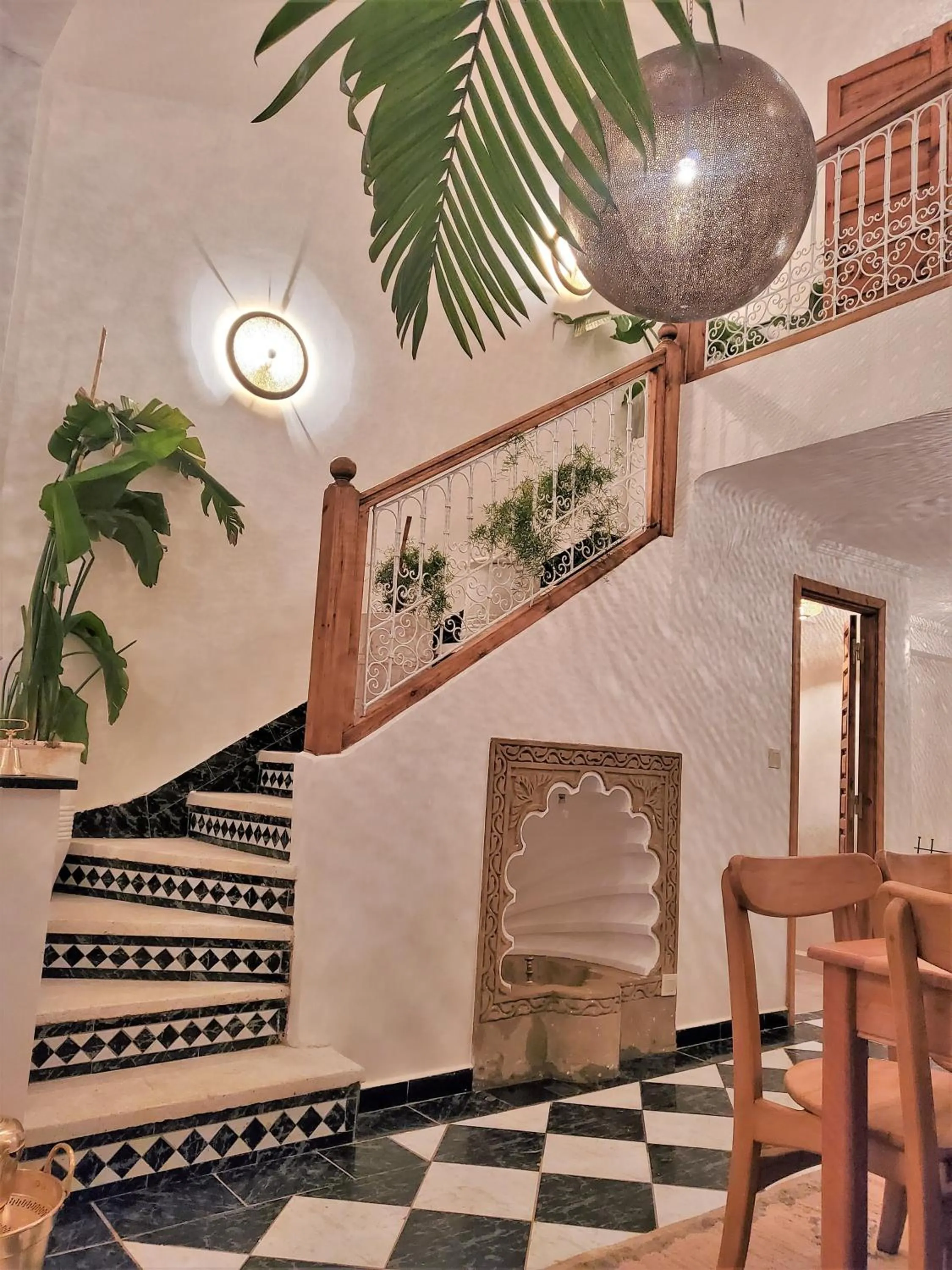 Patio in Riad with 3 Swimming Pools