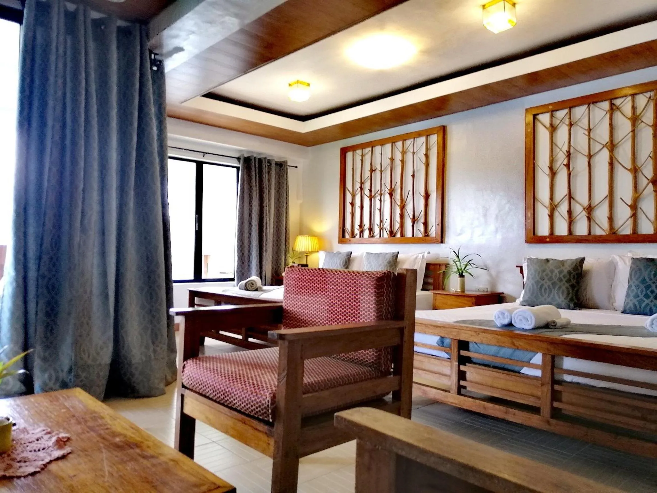 Seating area in La Estancia Busuanga