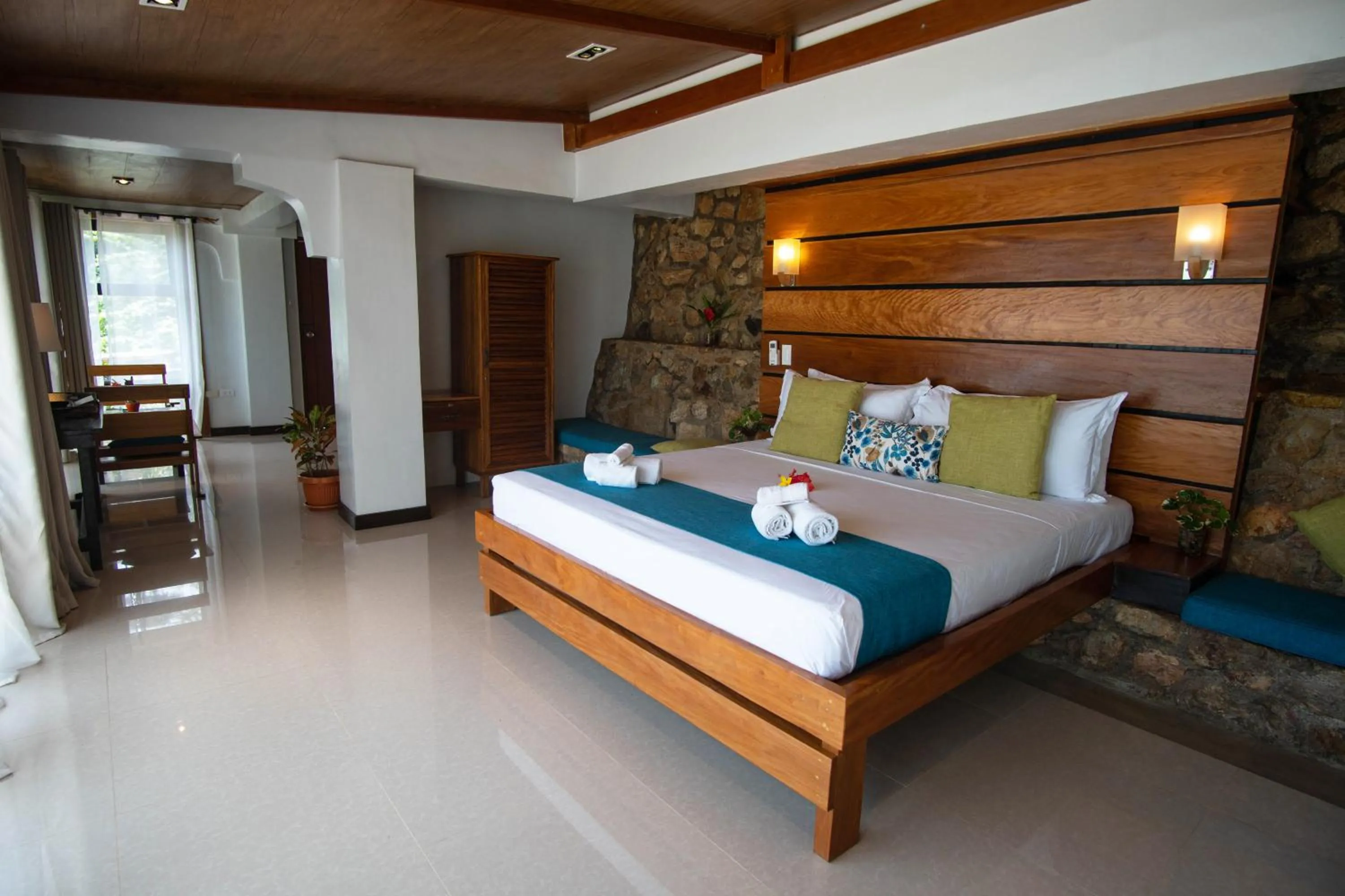 Bed in La Estancia Busuanga