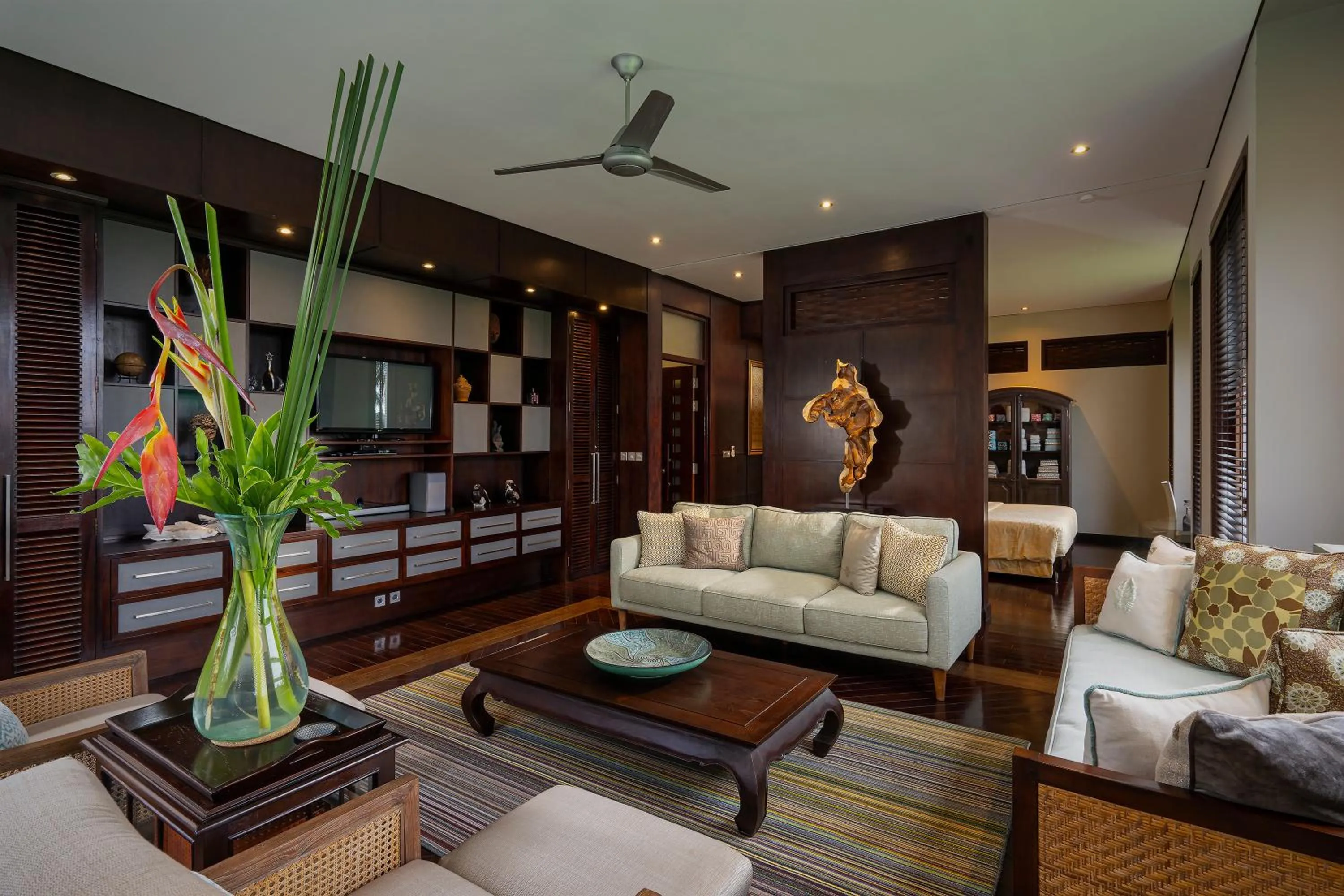 Living room in The LUXE Ubud - a Boutique Hotel
