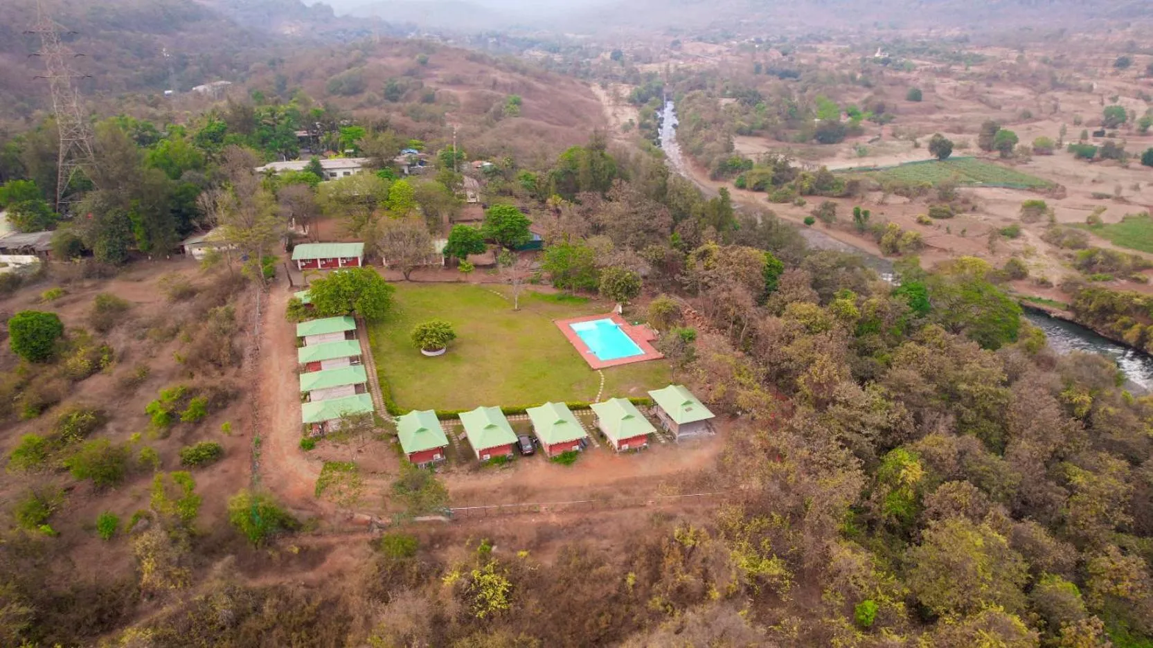 Bird's eye view in Nature Trails Durshet, Khopoli