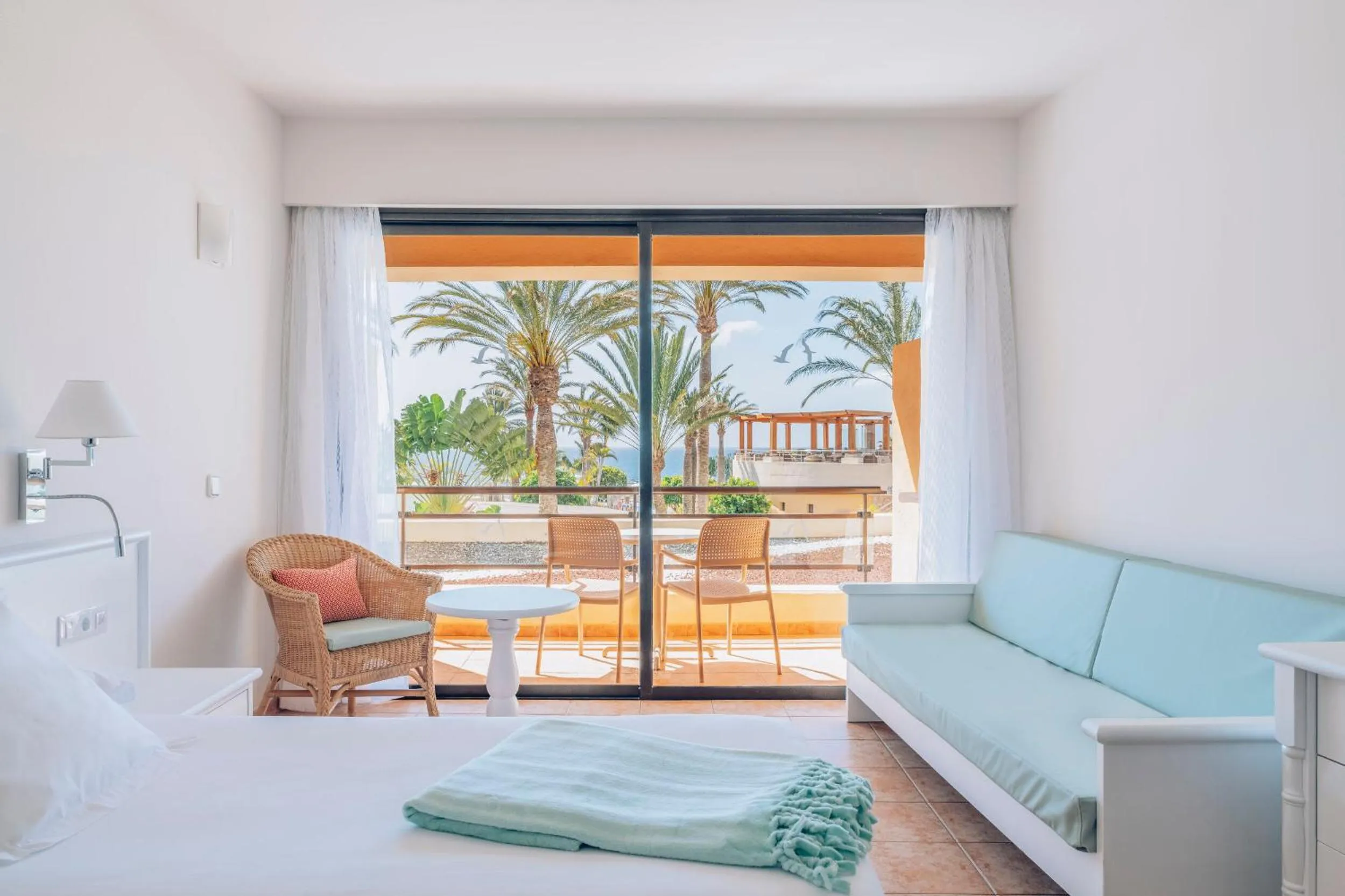 Seating area, Bed in Iberostar Waves Playa Gaviotas All Inclusive