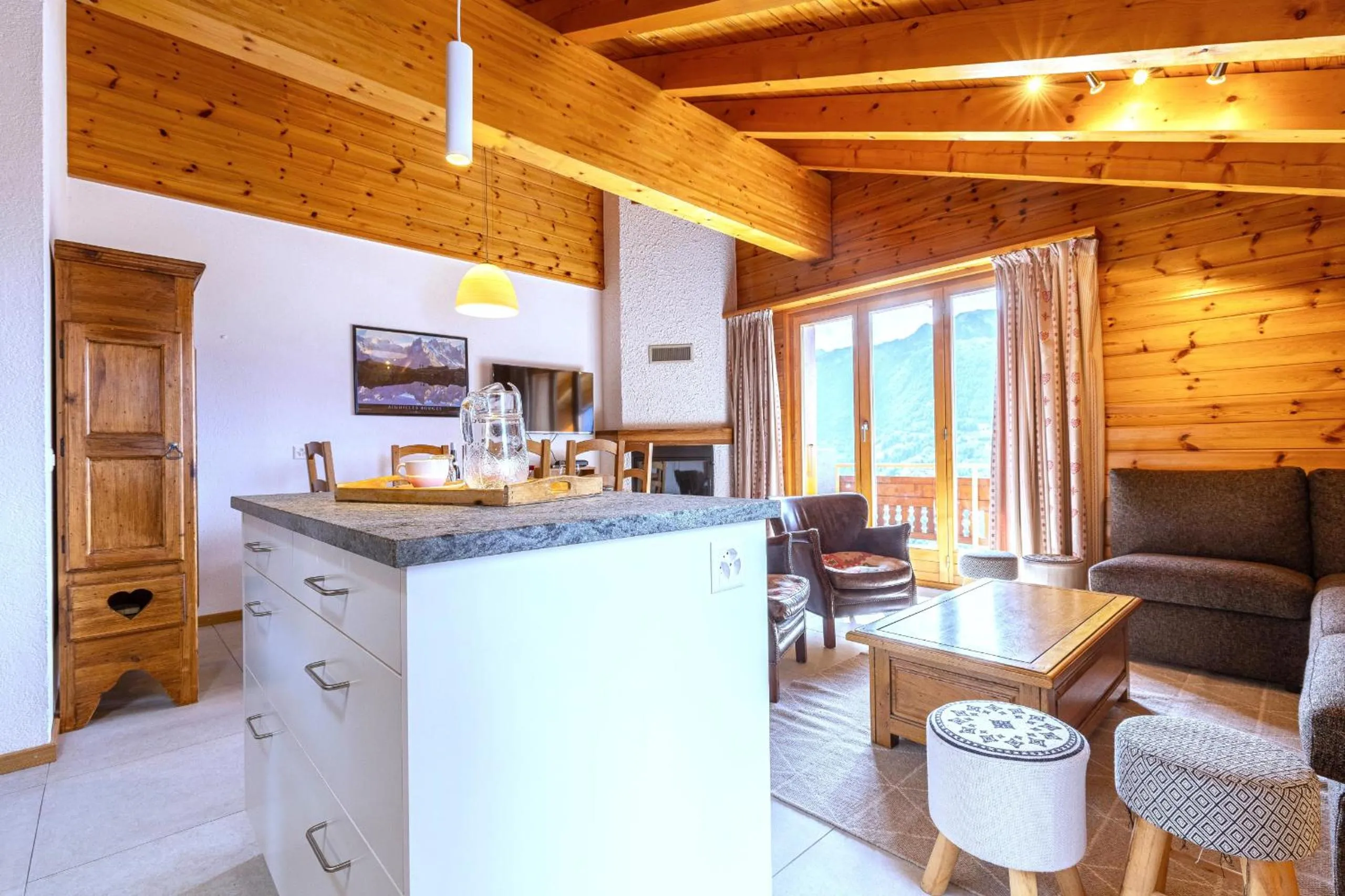 Kitchen or kitchenette in Meinaz W 030 - QUIET apartment 7 pers