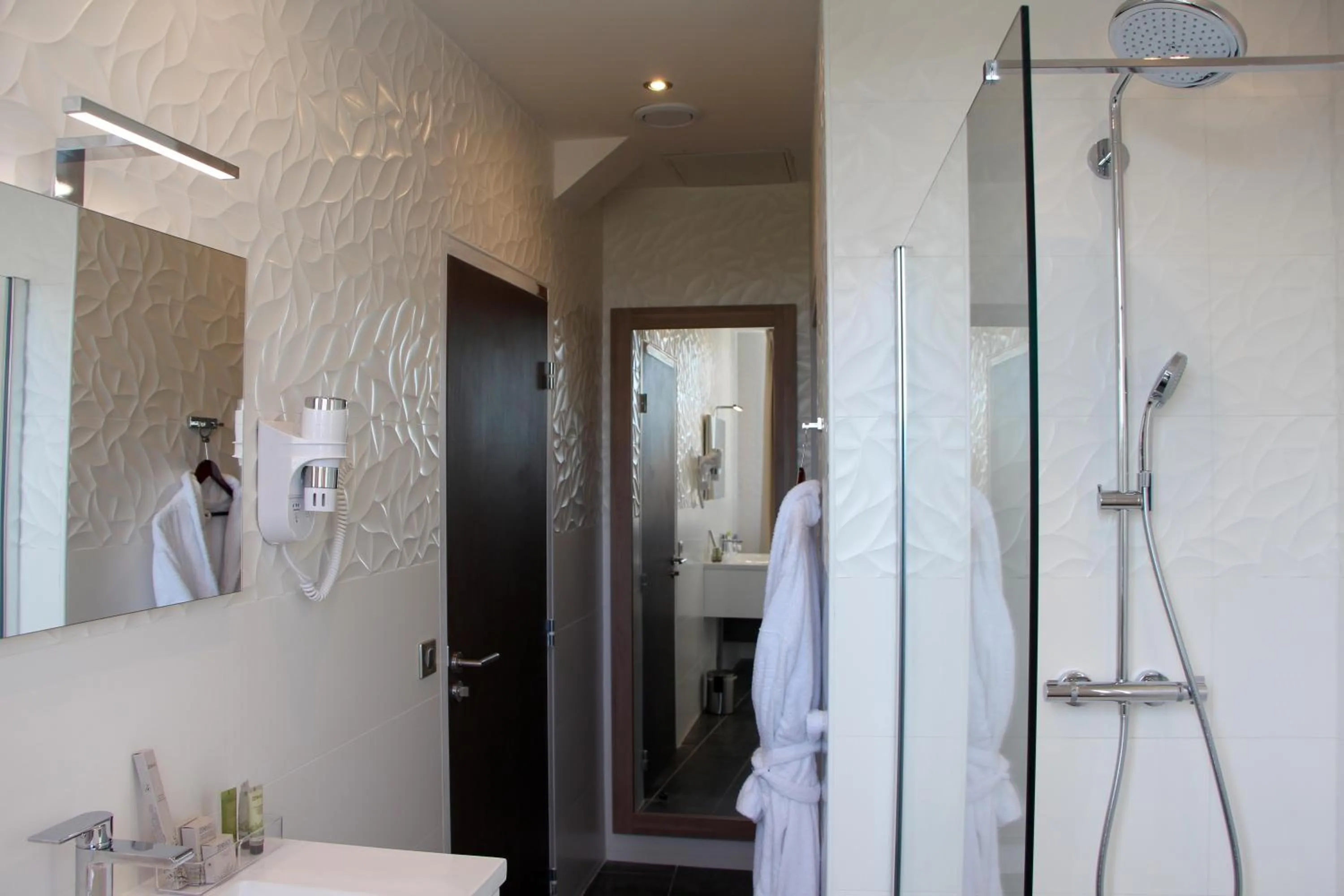 Shower in Hôtel L'Esturgeon