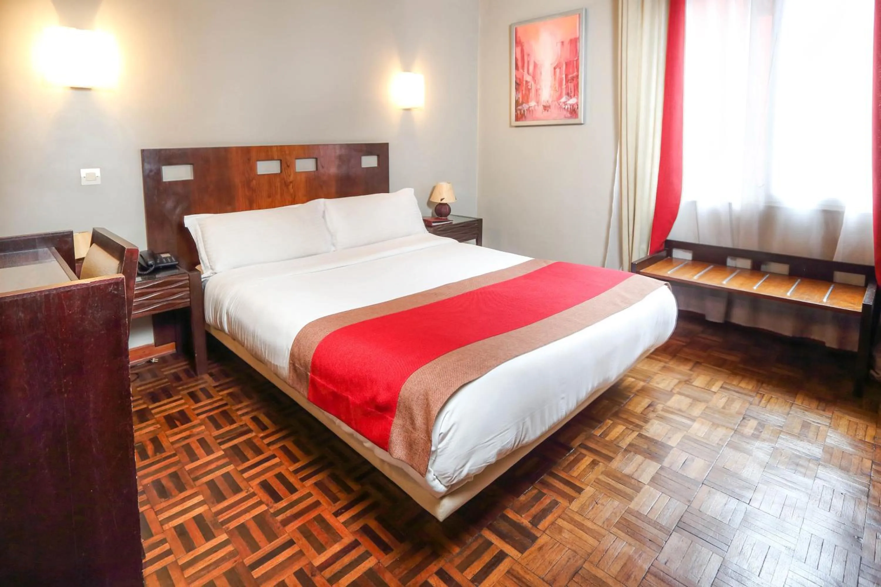 Bed in Le Grand Mellis Hôtel & Spa