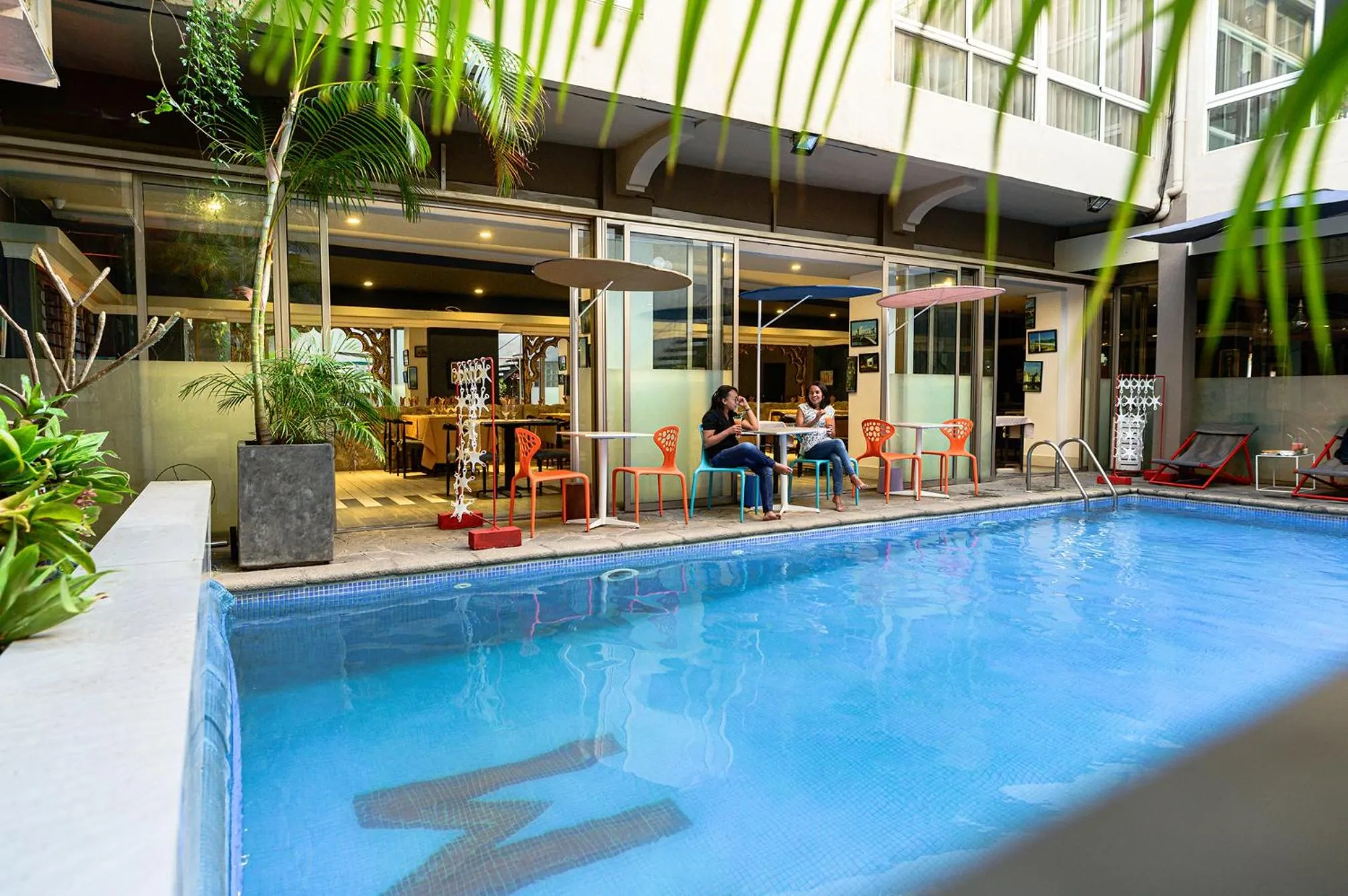 Swimming pool in Le Grand Mellis Hôtel & Spa