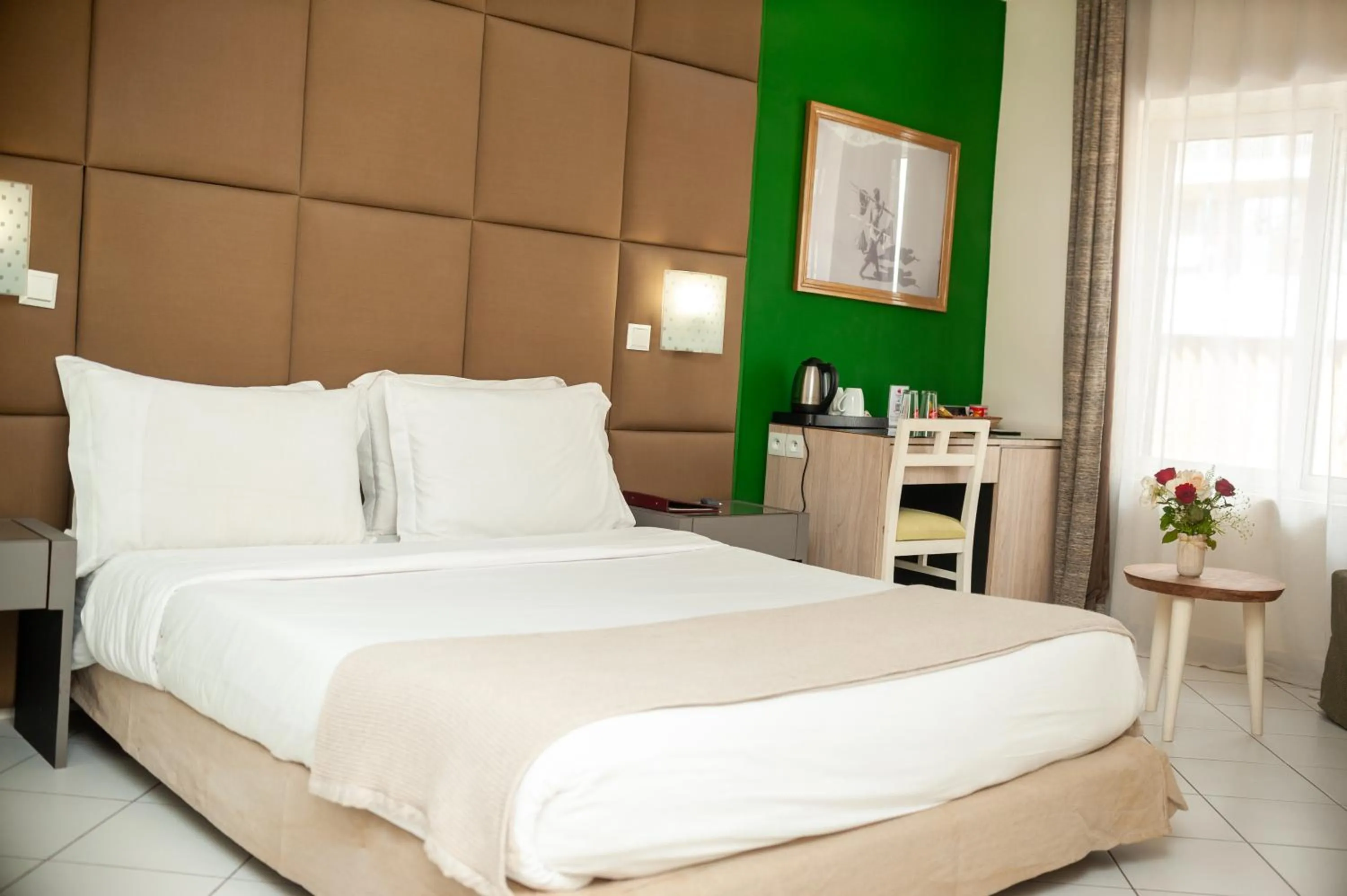 Bed in Le Grand Mellis Hôtel & Spa