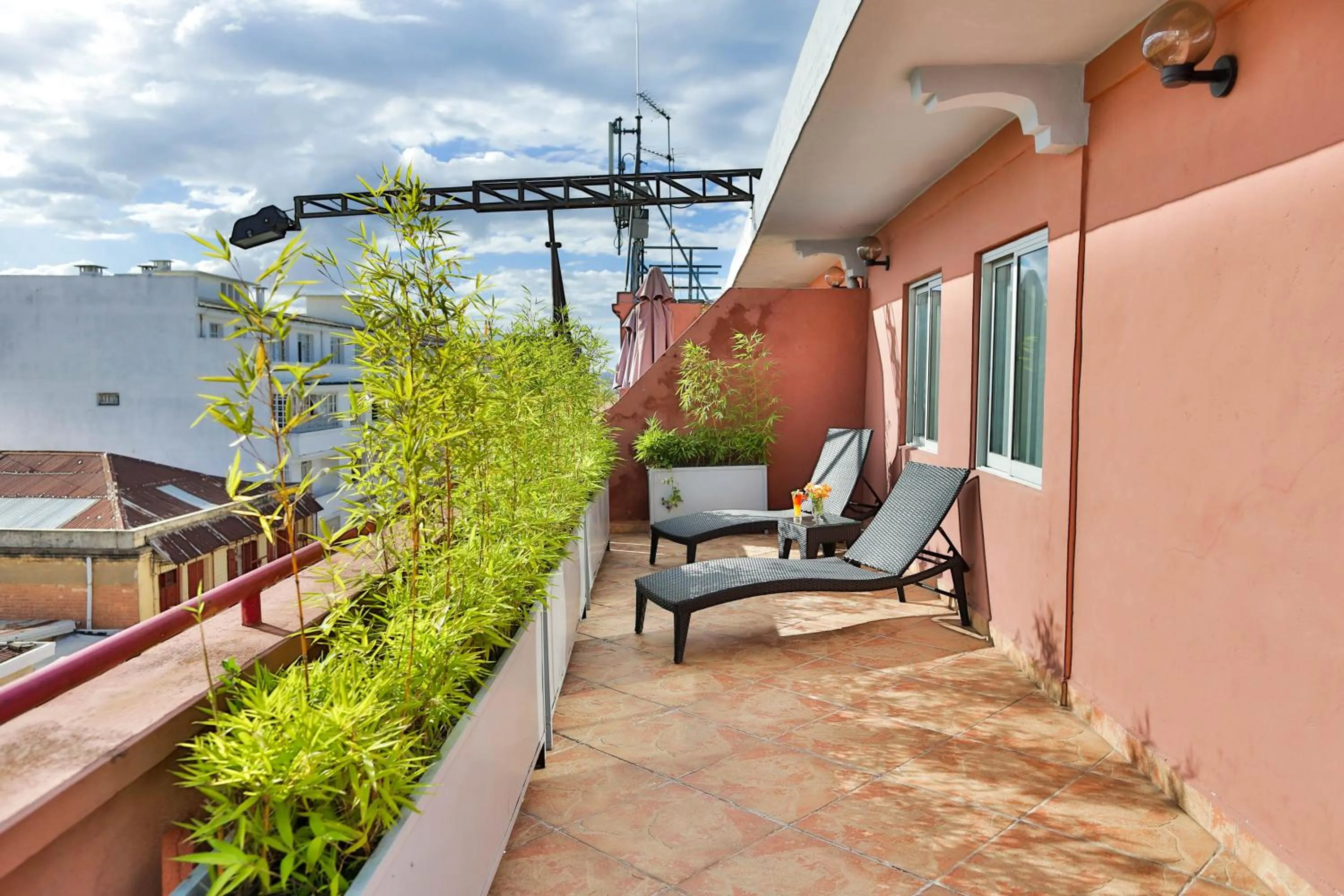 Patio in Le Grand Mellis Hôtel & Spa