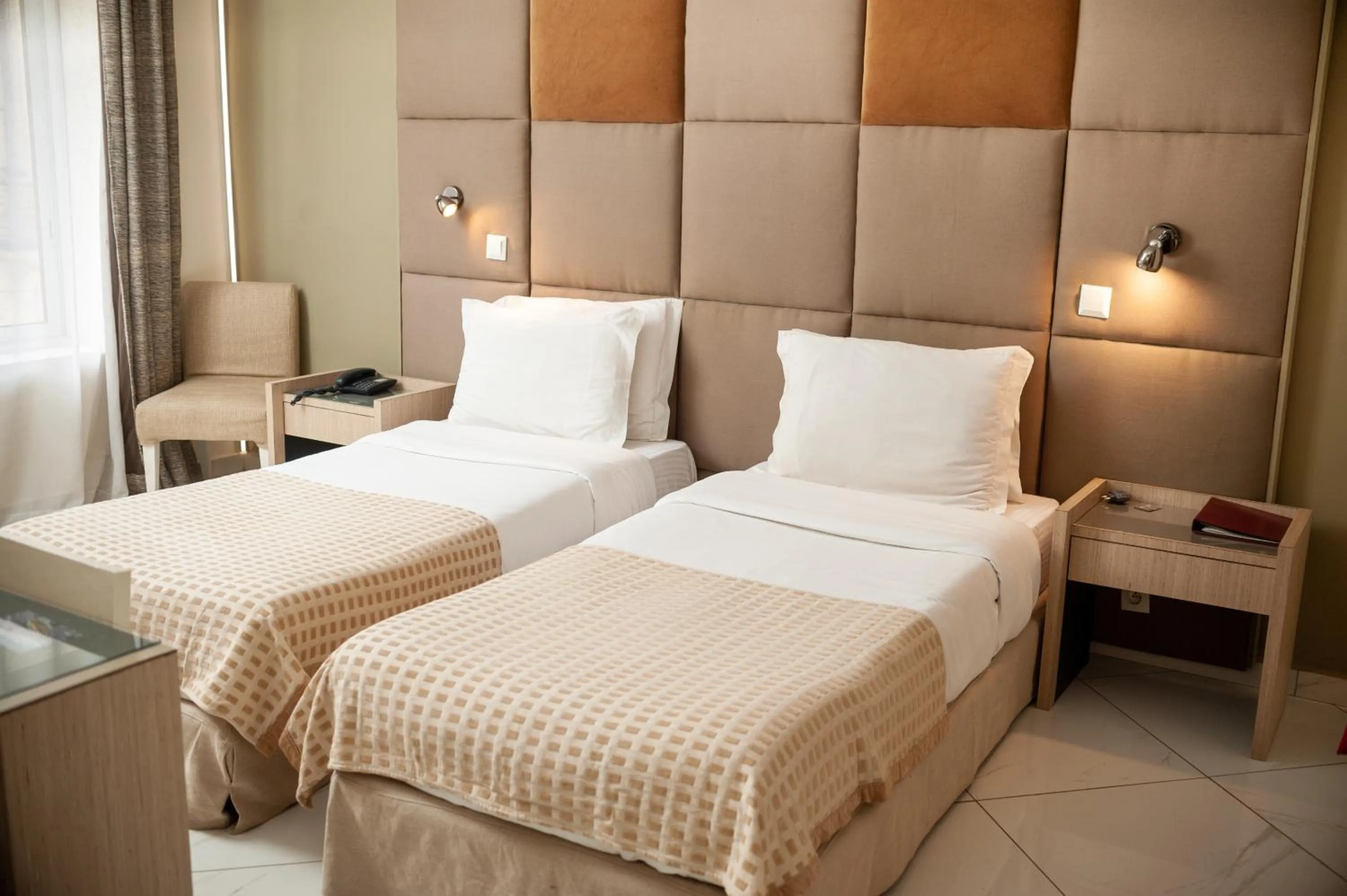 Bed in Le Grand Mellis Hôtel & Spa