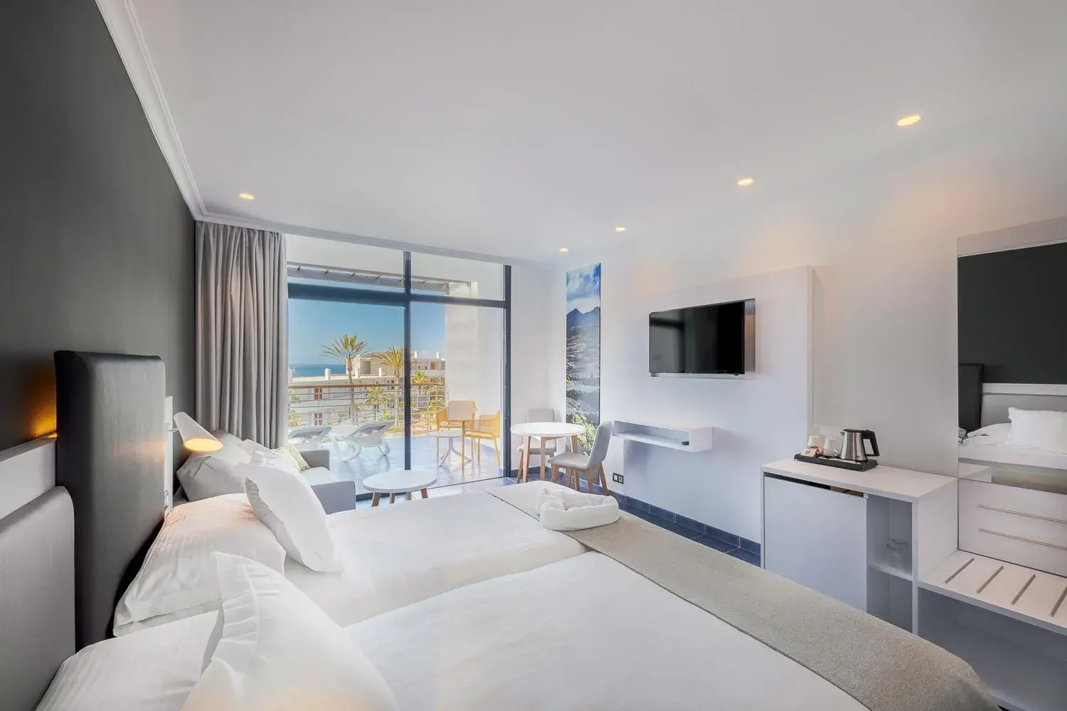 Twin Room with Sea View in Hotel Mirador Papagayo by LIVVO Twin Room with Sea View in Hotel Mirador Papagayo by LIVVO