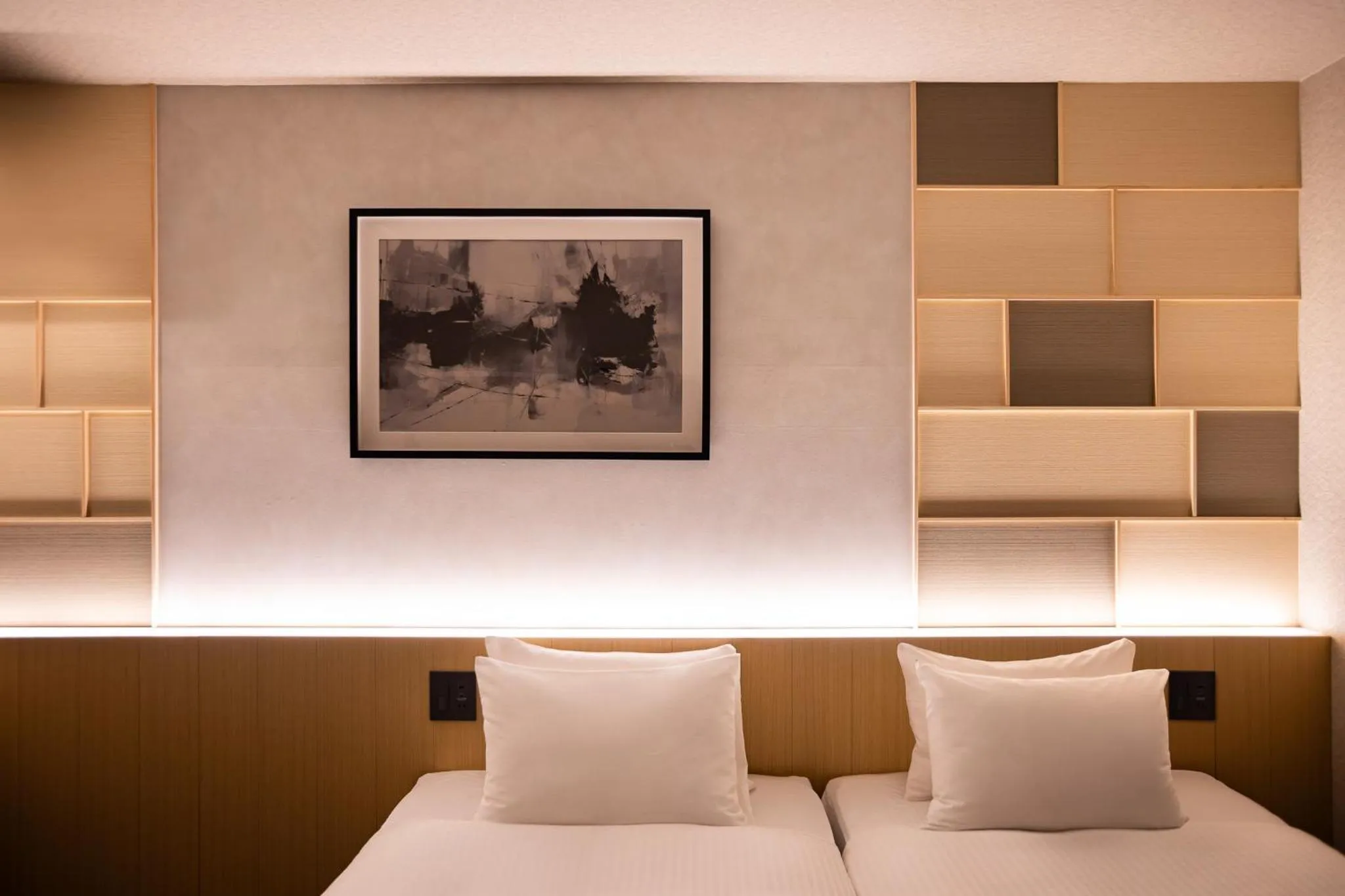 Decorative detail, Bed in Rinn Kyoto Gion Shinbashi