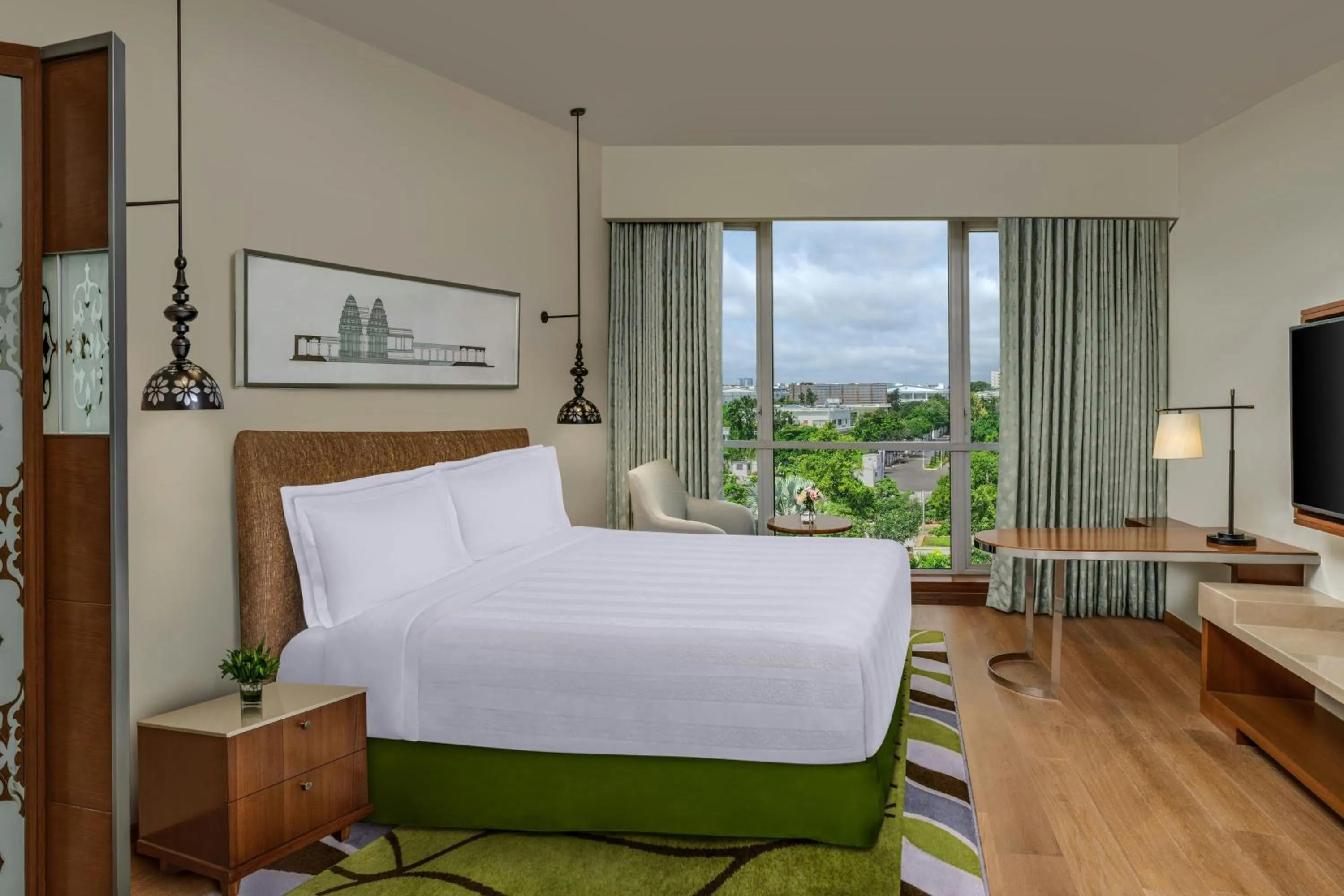 Bedroom, Bed in ITC Kakatiya, a Luxury Collection Hotel, Hyderabad