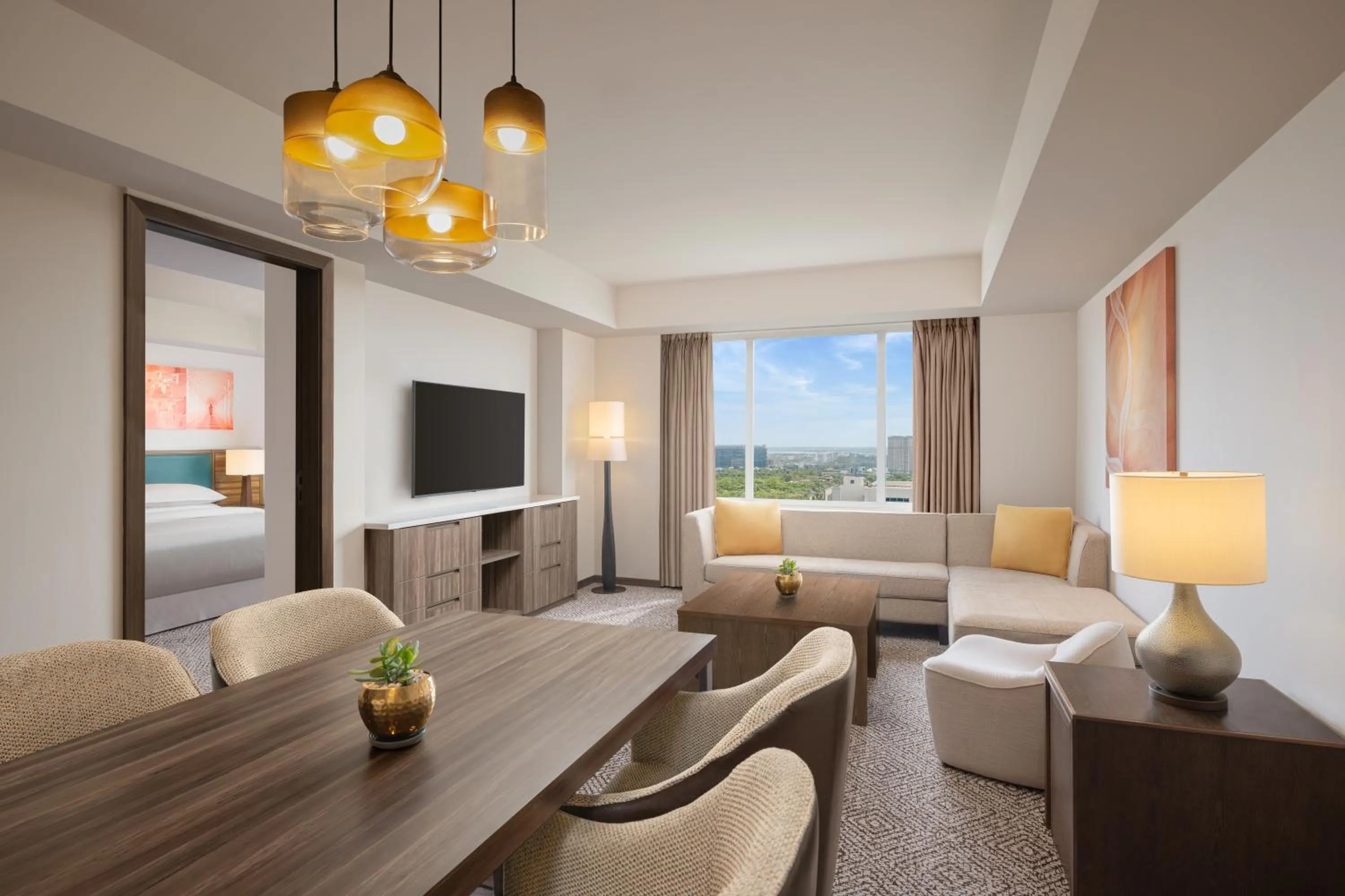 Living room in Sheraton Hyderabad Hotel