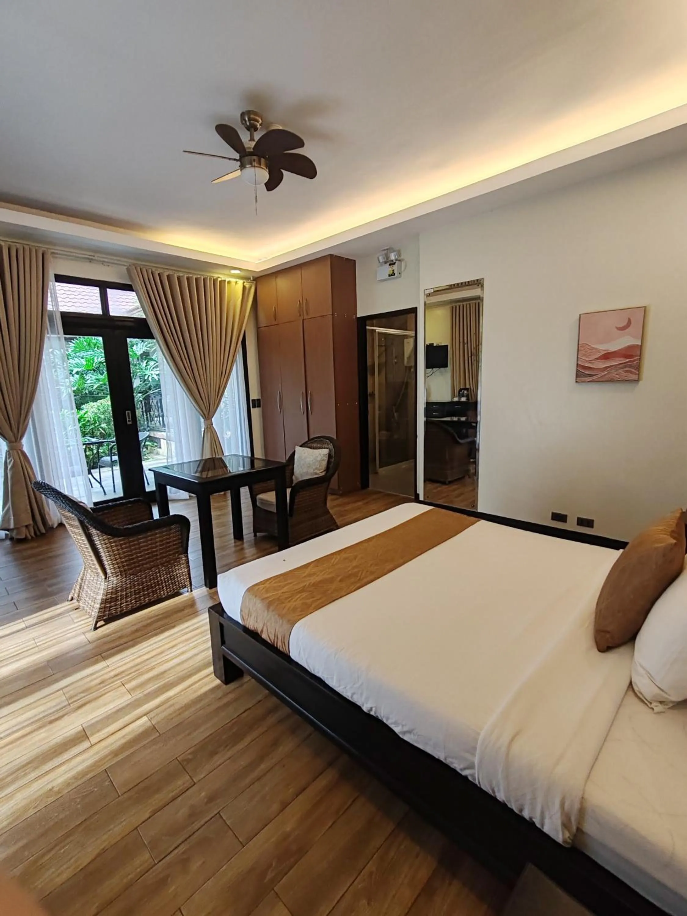 Bed in The Zen Villas Resort