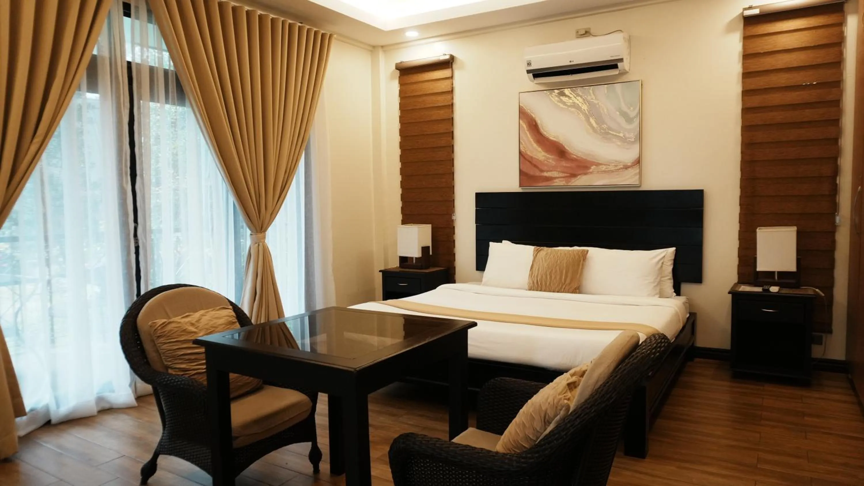 Bed in The Zen Villas Resort