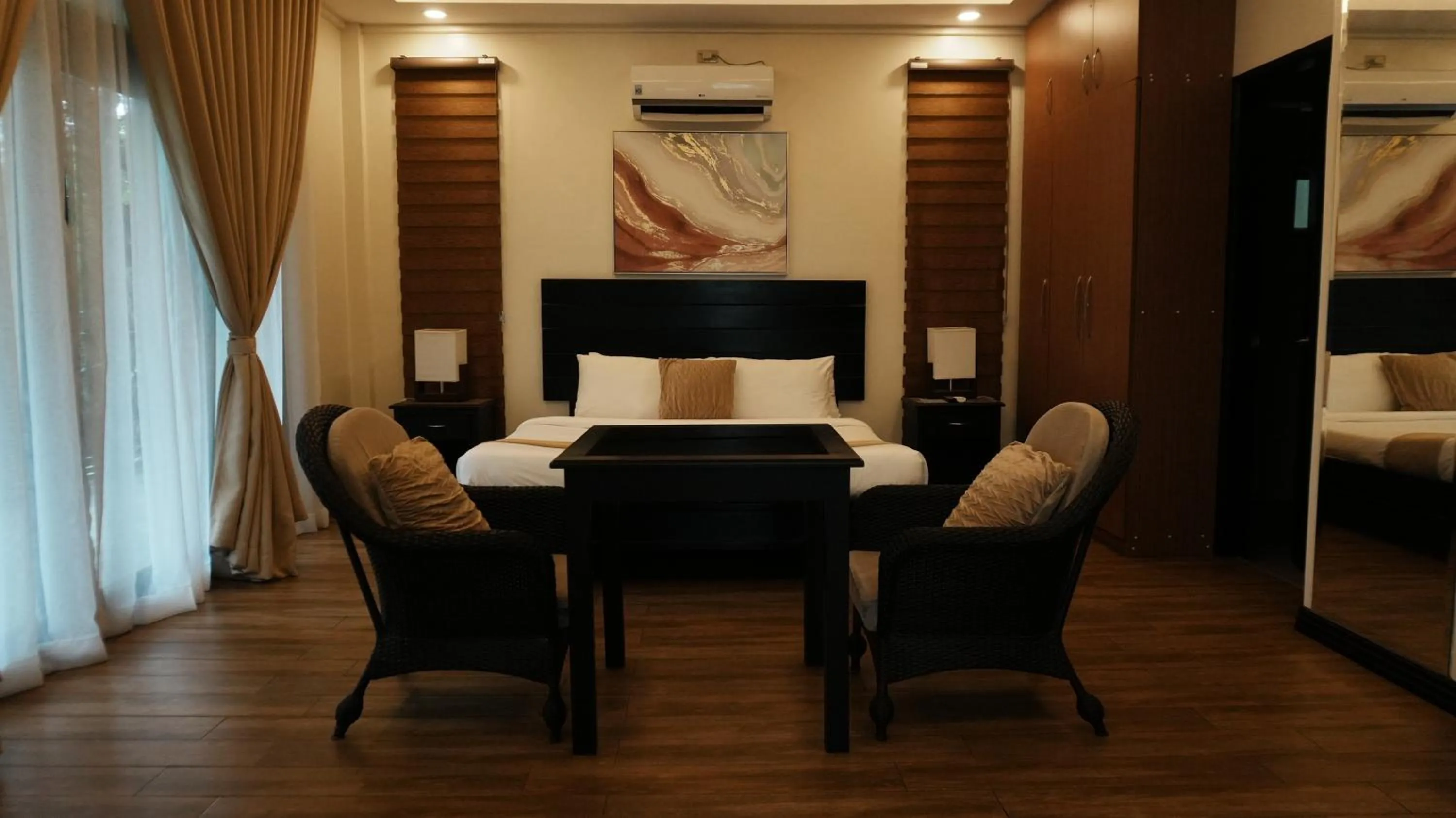 Bed in The Zen Villas Resort