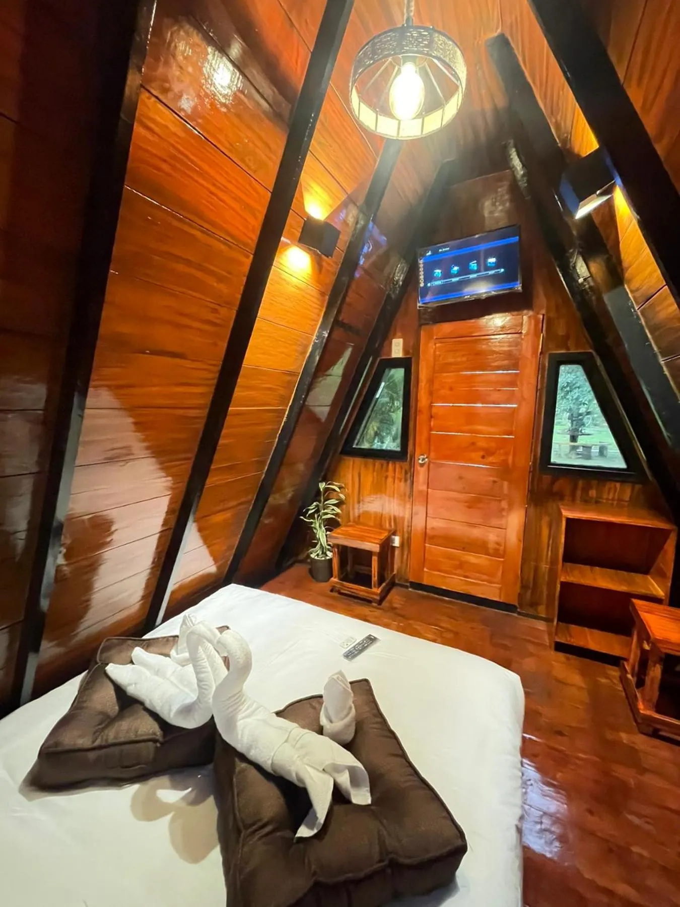 Bed in The Zen Villas Resort