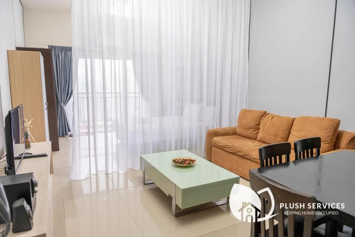 Seating area in Windsor Tower Sri Hartamas by Plush