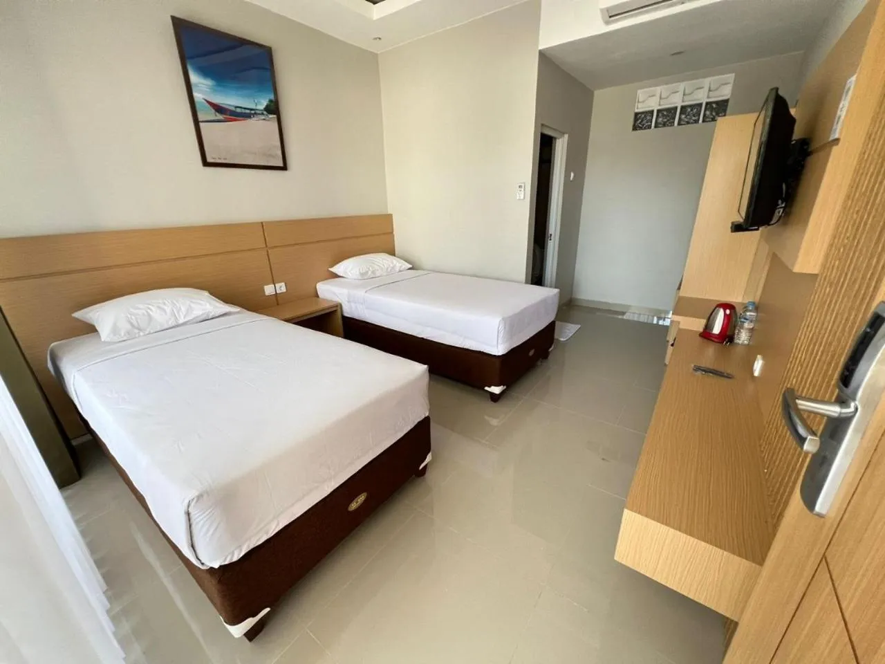 Bed in Hotel Century Pangandaran